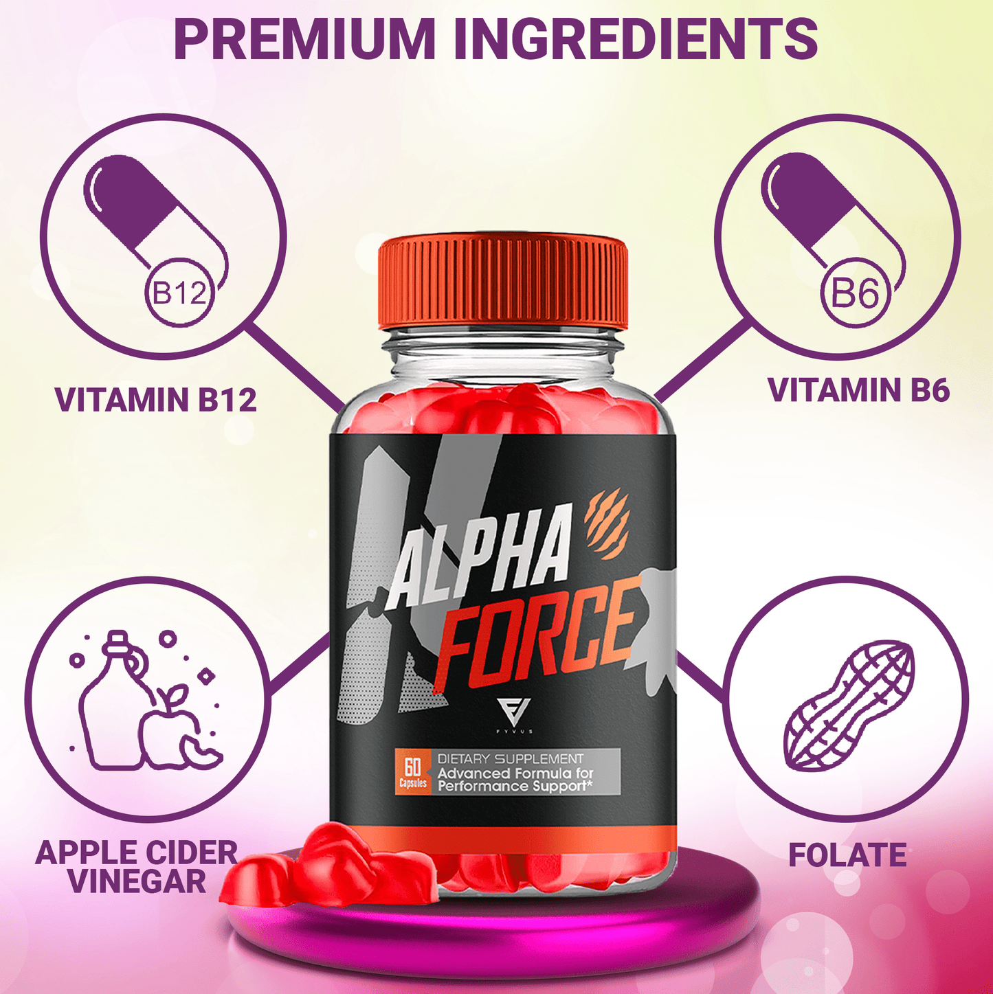 Alpha Force Gummies - Vitamin Place - Sports Nutrition