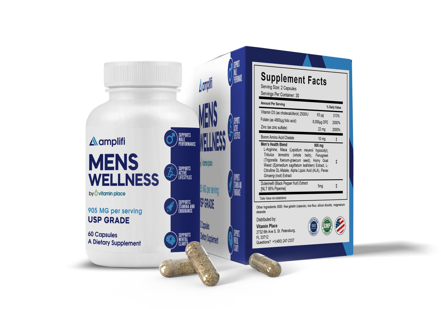 Amplifi Men's Wellness - Vitamin Place - Men's Health