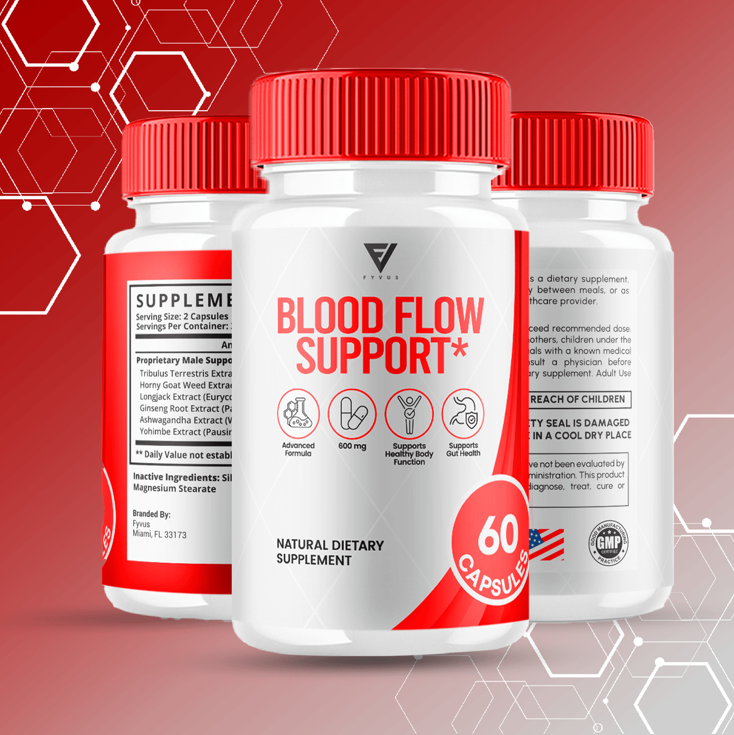 Blood Flow Support Capsules - Vitamin Place - Sports Nutrition