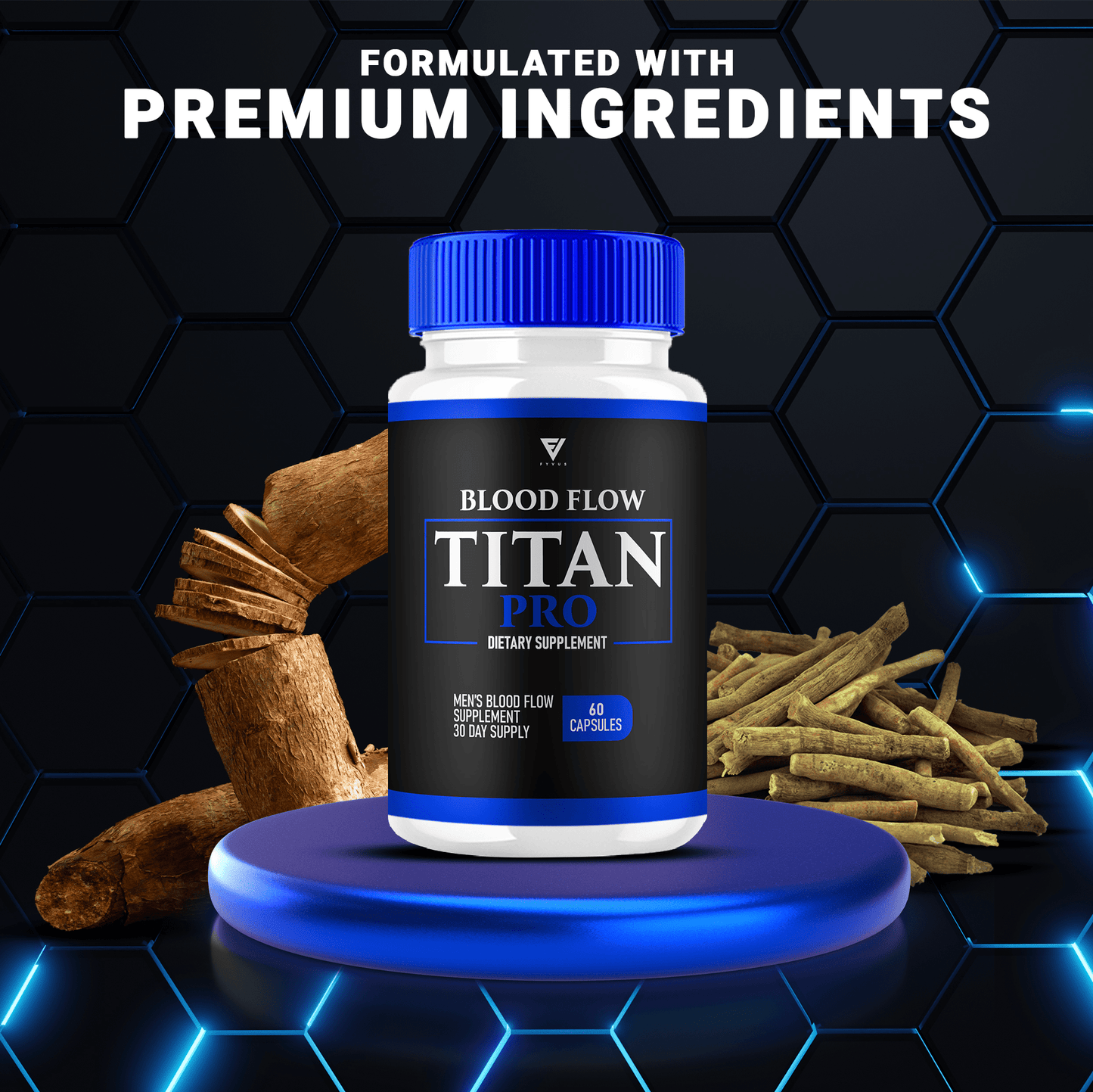 Blood Flow Titan Pro Capsules - Vitamin Place - Sports Nutrition