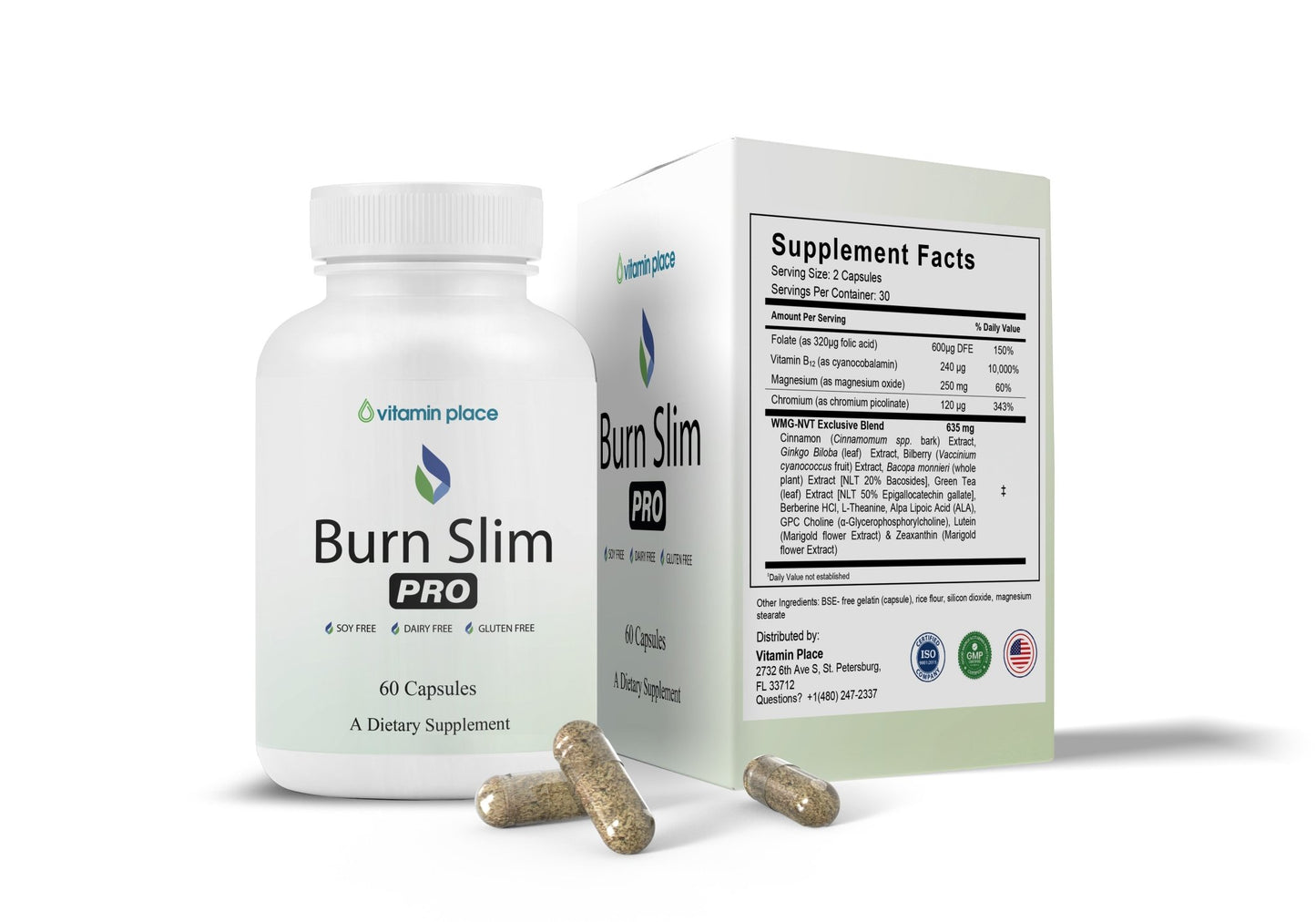 Burn Slim Pro Capsules - Vitamin Place - Metabolism & Wellness