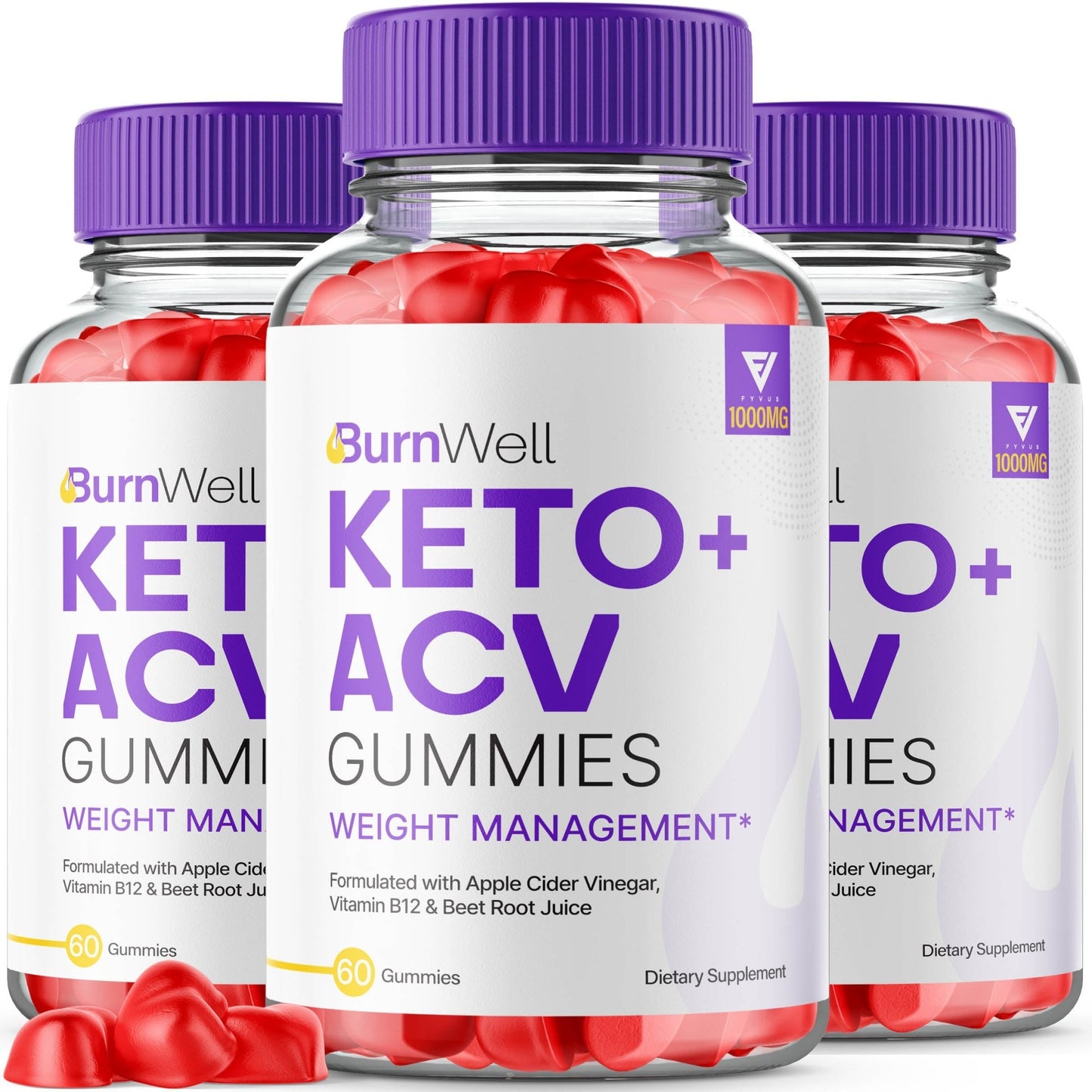 BurnWell Keto ACV Gummies - Vitamin Place - Apple Cider Vinegar Gummies