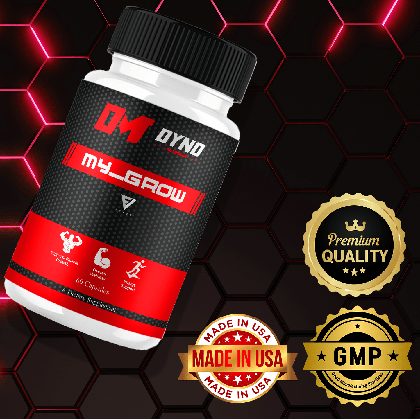 Dyno My - Grow Capsules - Vitamin Place - Sports Nutrition
