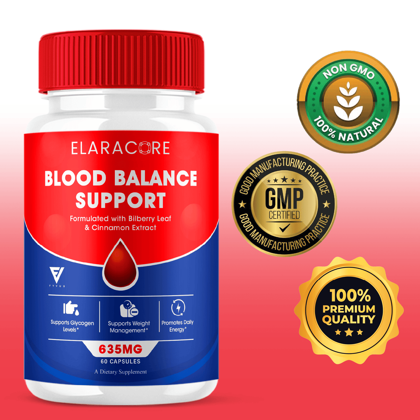 Elaracore Glycogen Support Capsules - Vitamin Place - Blood Sugar Capsules