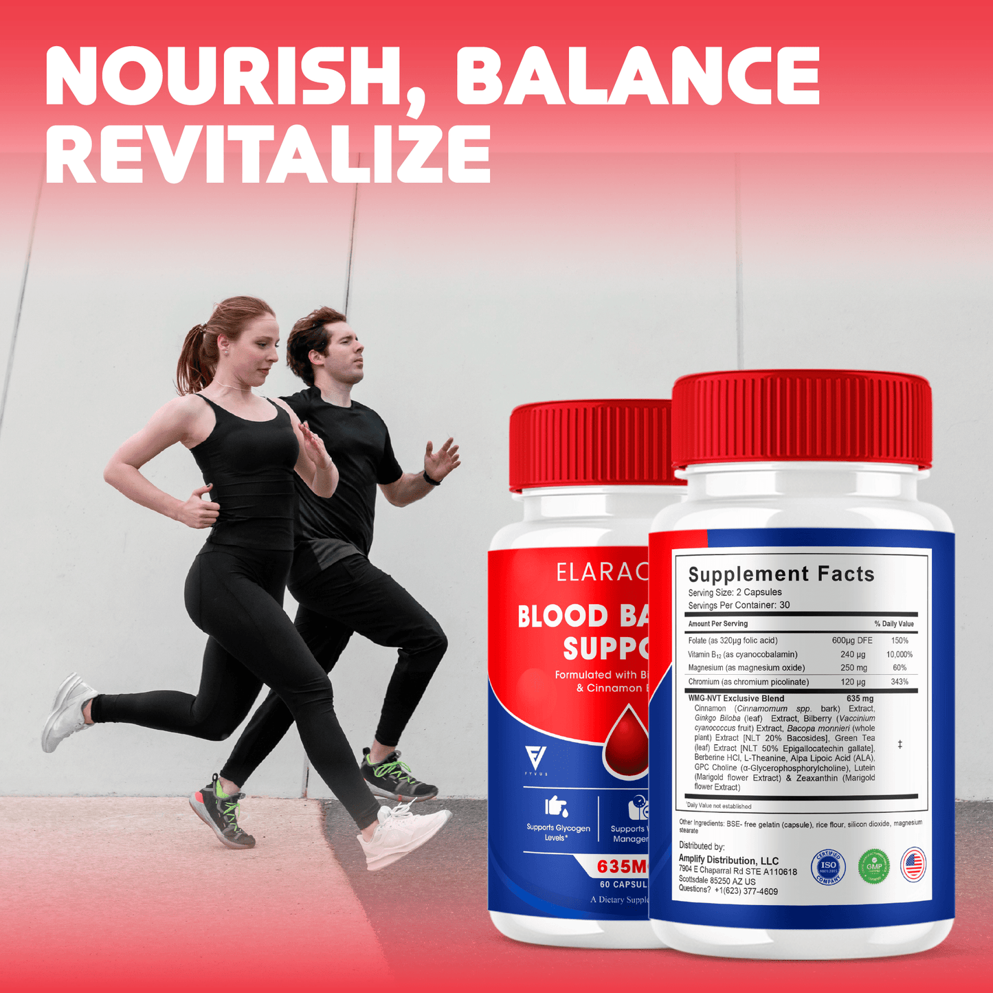 Elaracore Glycogen Support Capsules - Vitamin Place - Blood Sugar Capsules