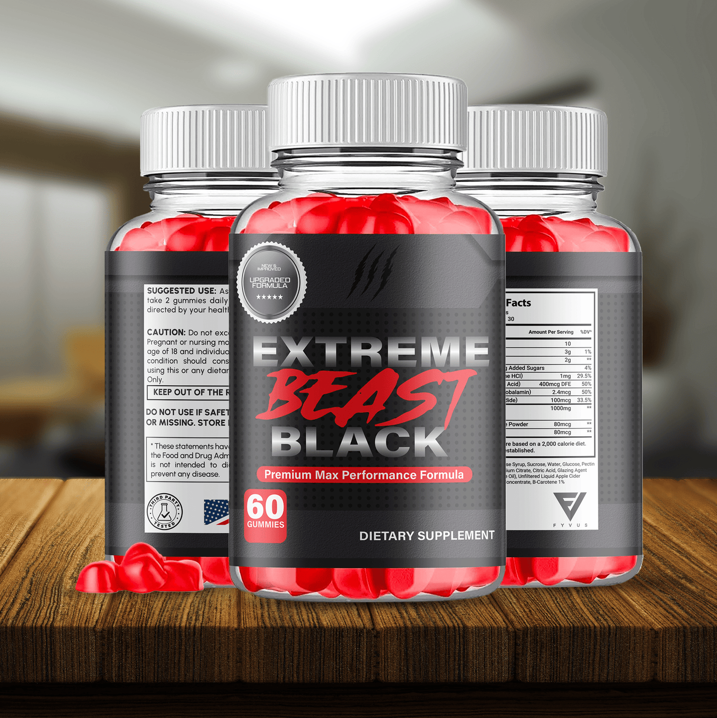 Extreme Beast Black Gummies - Vitamin Place - Sports Nutrition