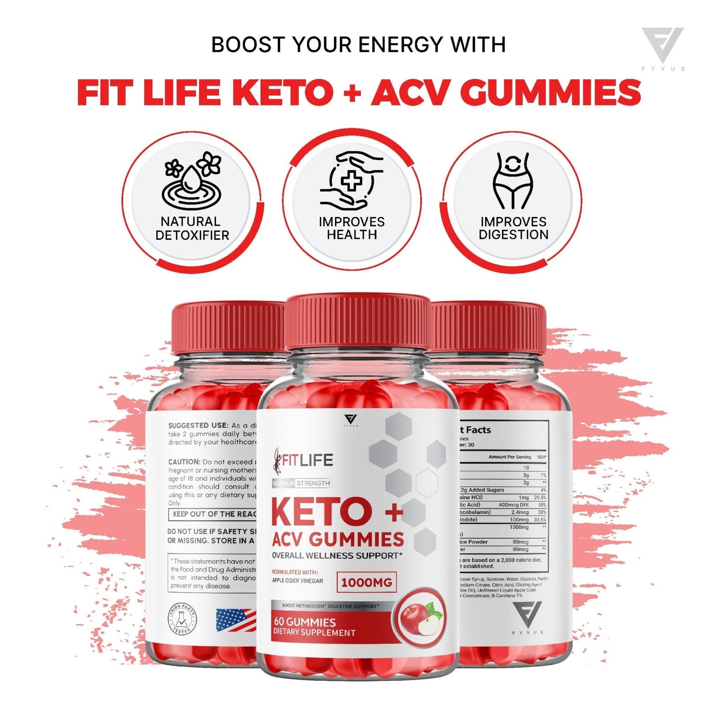 FitLife Keto ACV Gummies - Vitamin Place - Apple Cider Vinegar Gummies