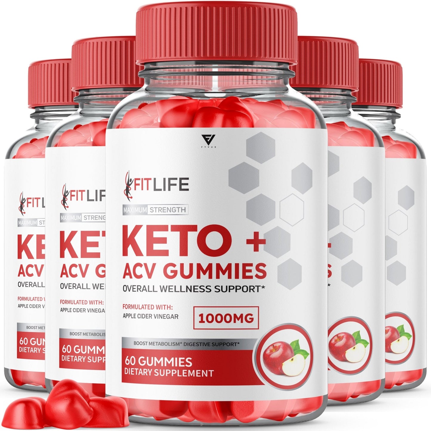 FitLife Keto ACV Gummies - Vitamin Place - Apple Cider Vinegar Gummies