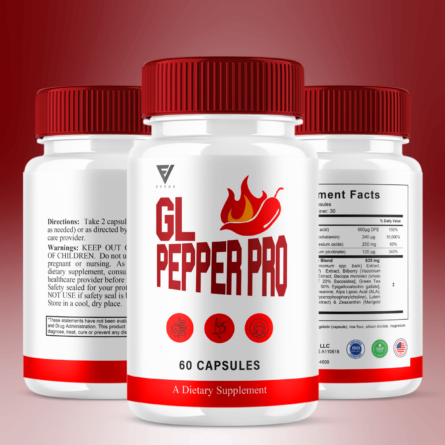 GL Pepper Capsules - Vitamin Place - Energy & Circulation
