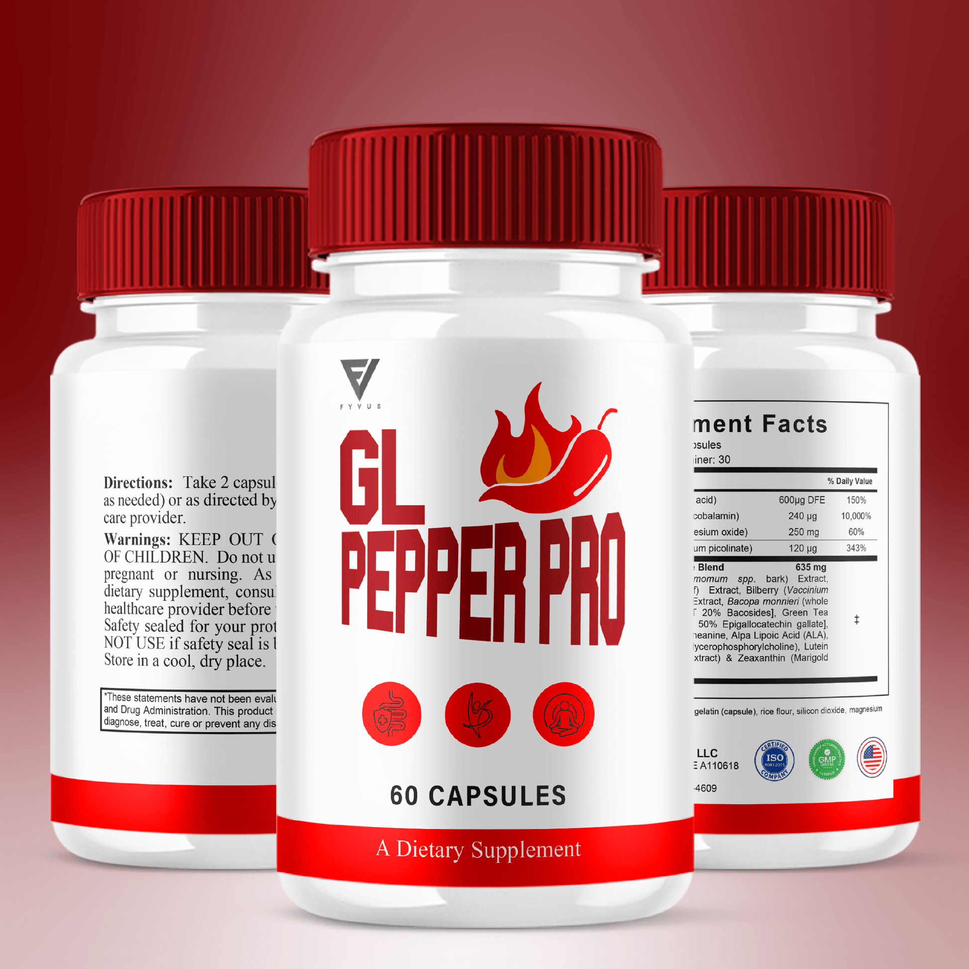 GL Pepper Capsules - Vitamin Place - Energy & Circulation