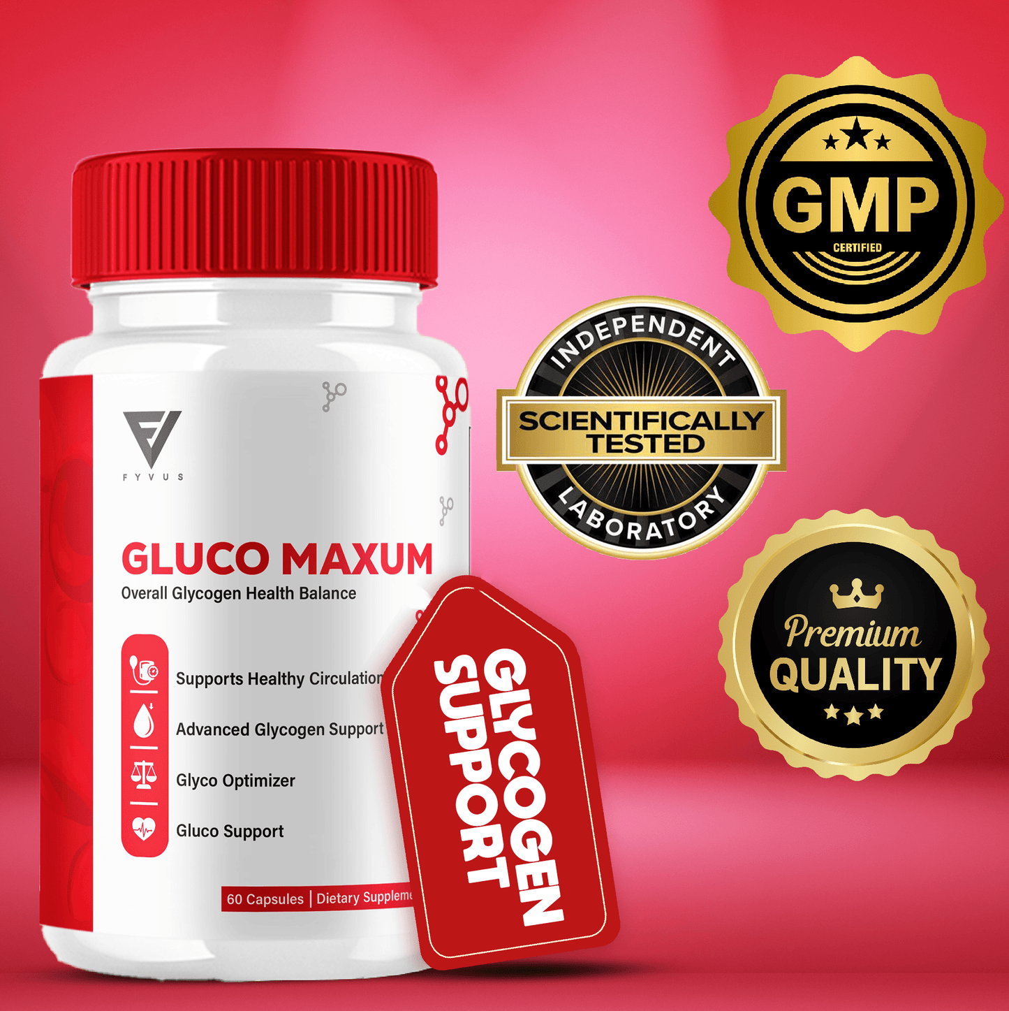 Gluco Maxum Glycogen Support Capsules - Vitamin Place