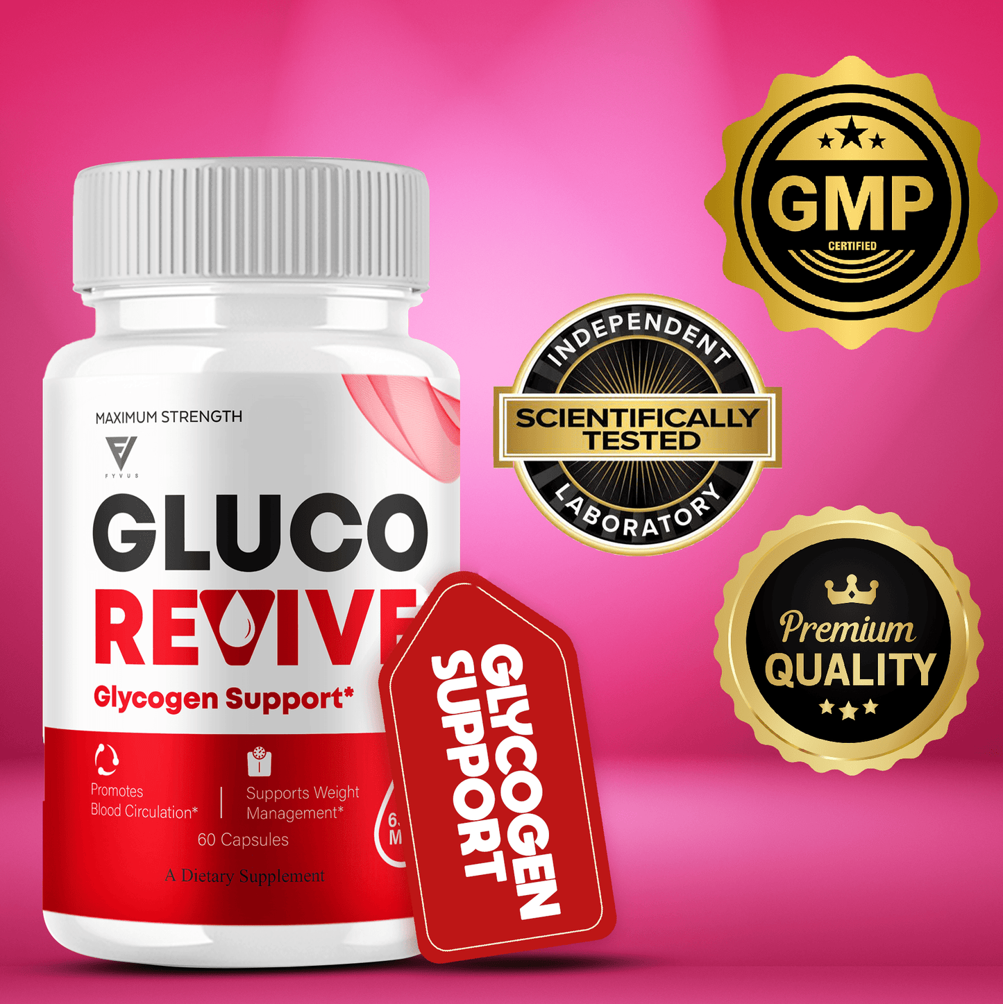 Gluco Revive Glycogen Support Capsules - Vitamin Place - Blood Sugar Capsules