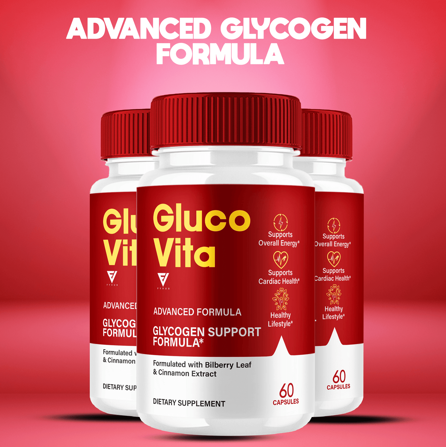 Gluco Vita Glycogen Support Capsules - Vitamin Place - Blood Sugar Capsules