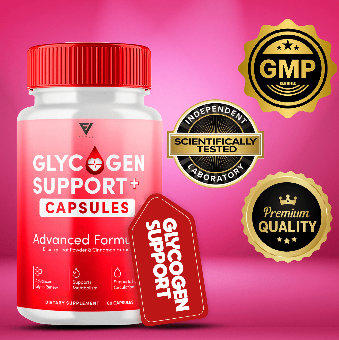 Glycogen Support Glycogen Capsules - Vitamin Place - Blood Sugar Capsules