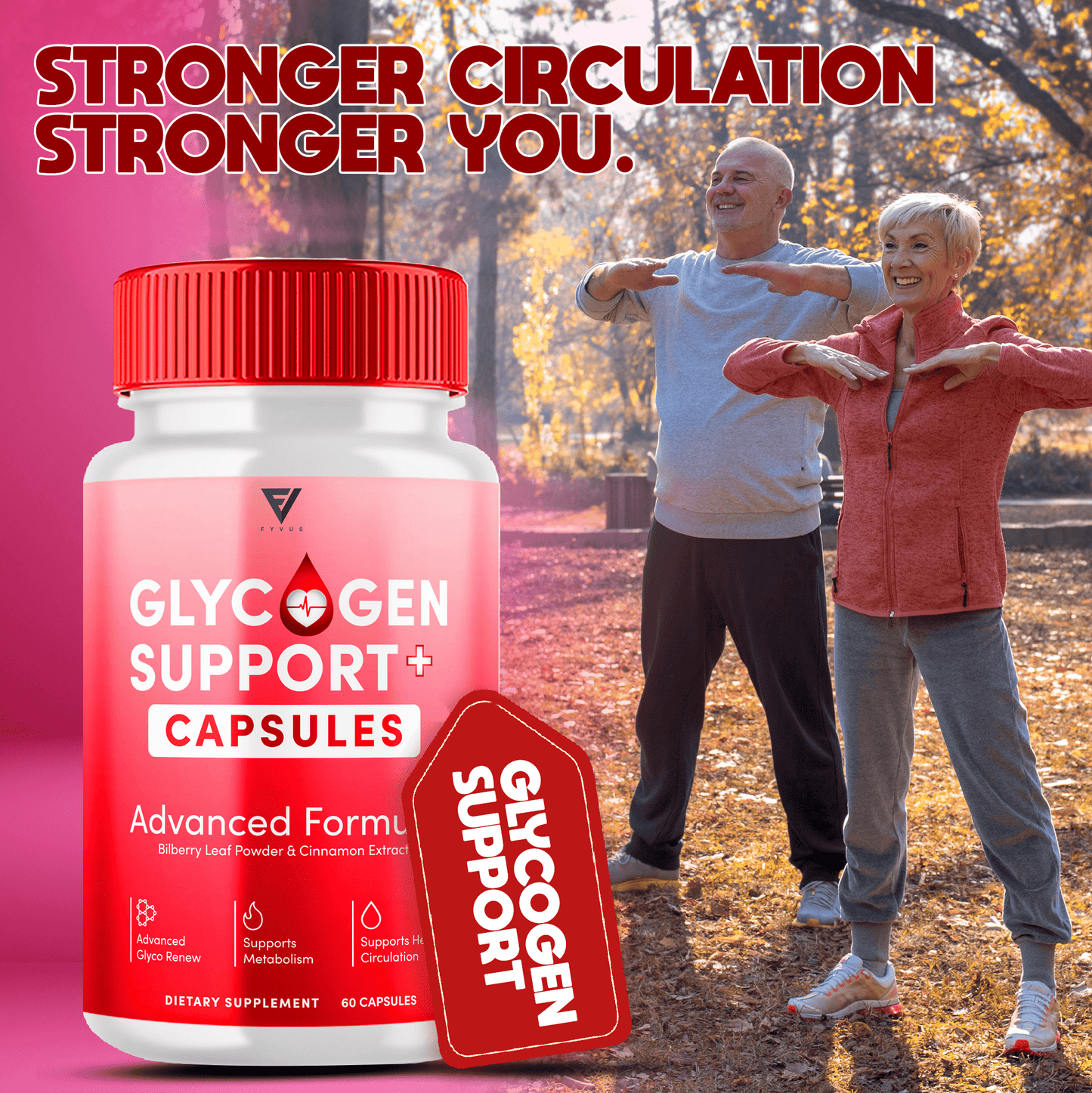 Glycogen Support Glycogen Capsules - Vitamin Place - Blood Sugar Capsules