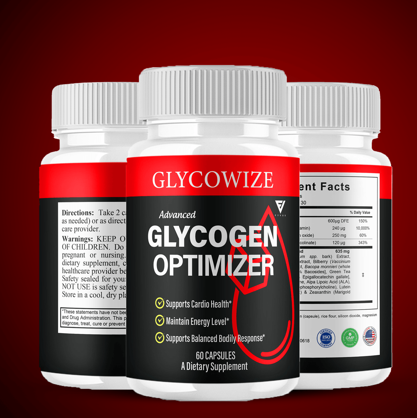 Glycowize Glycogen Support Capsules - Vitamin Place - Blood Sugar Capsules