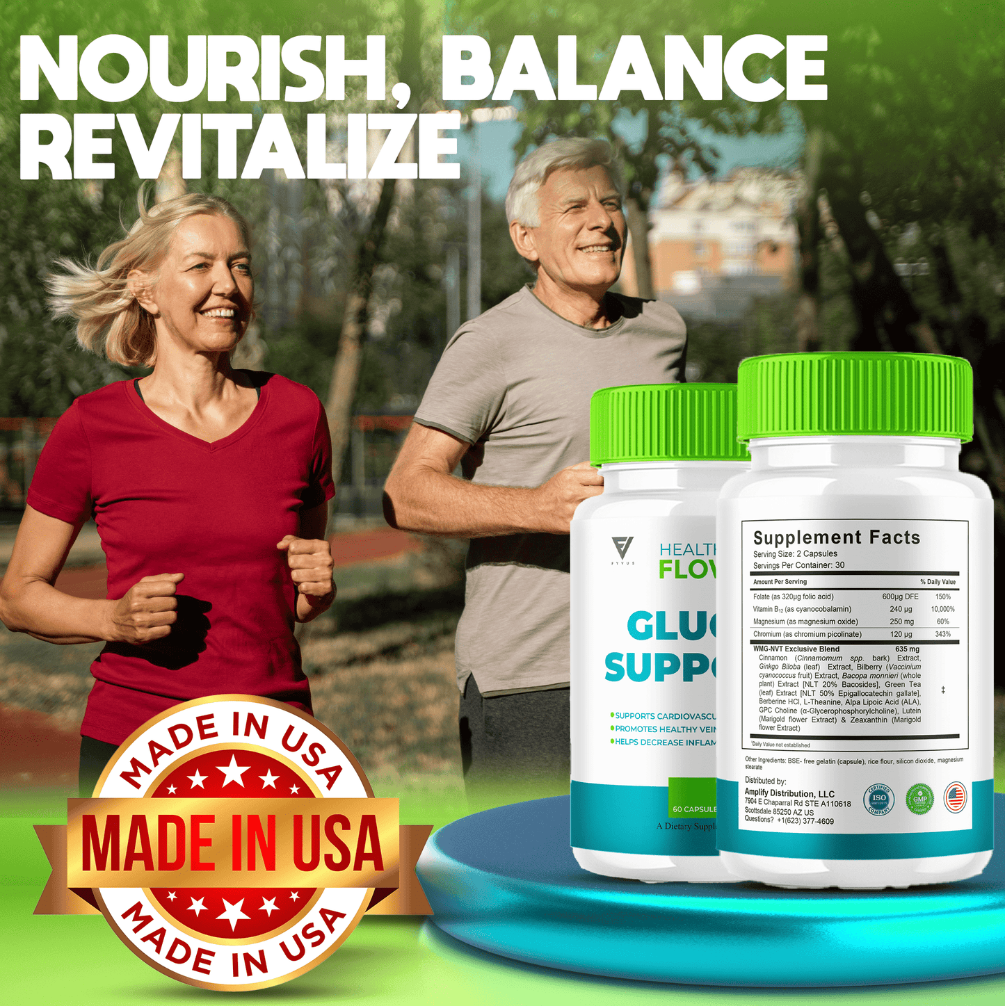 Healthy Flow Glycogen Capsules - Vitamin Place - Blood Sugar Capsules