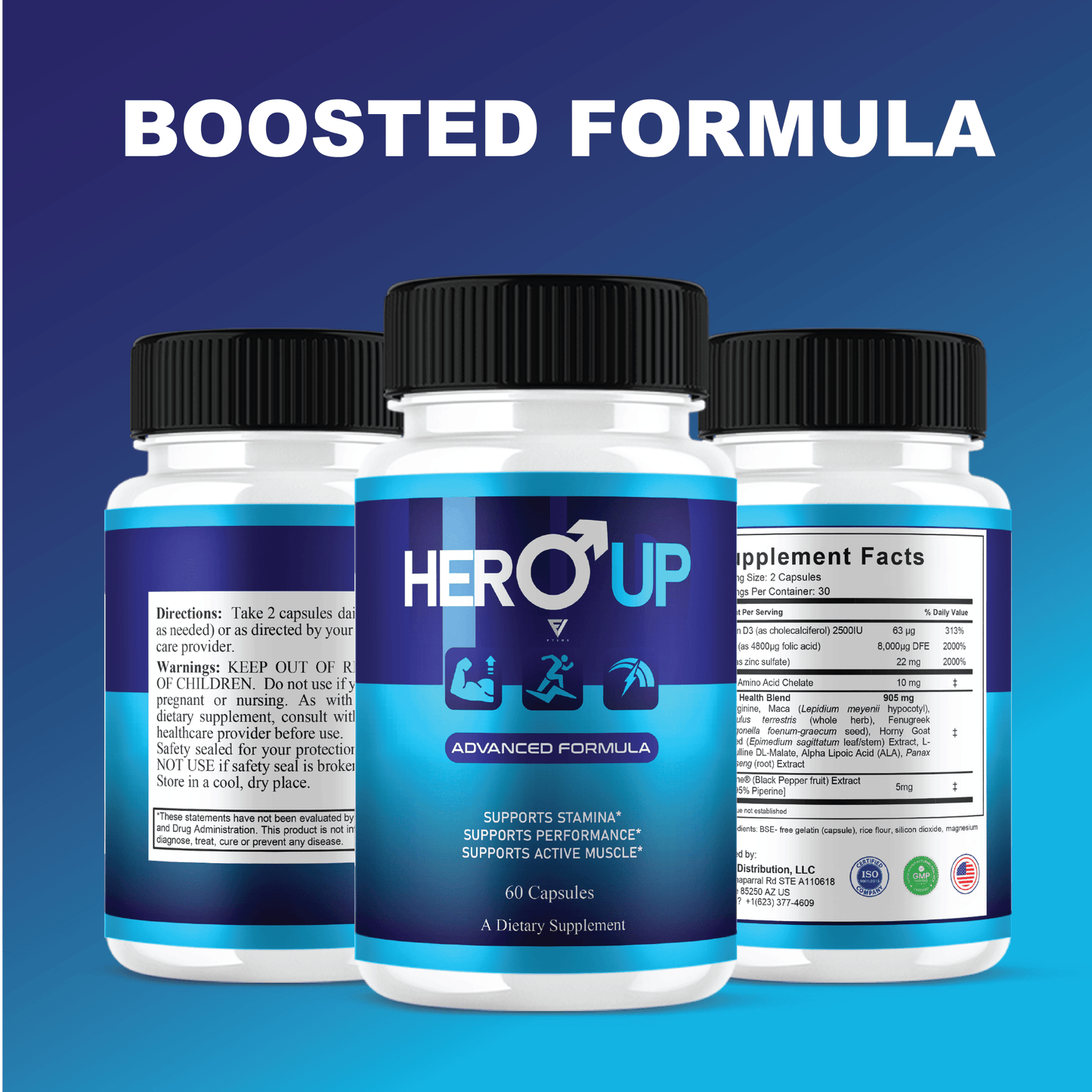 Hero Up Capsules - Vitamin Place - Sports Nutrition
