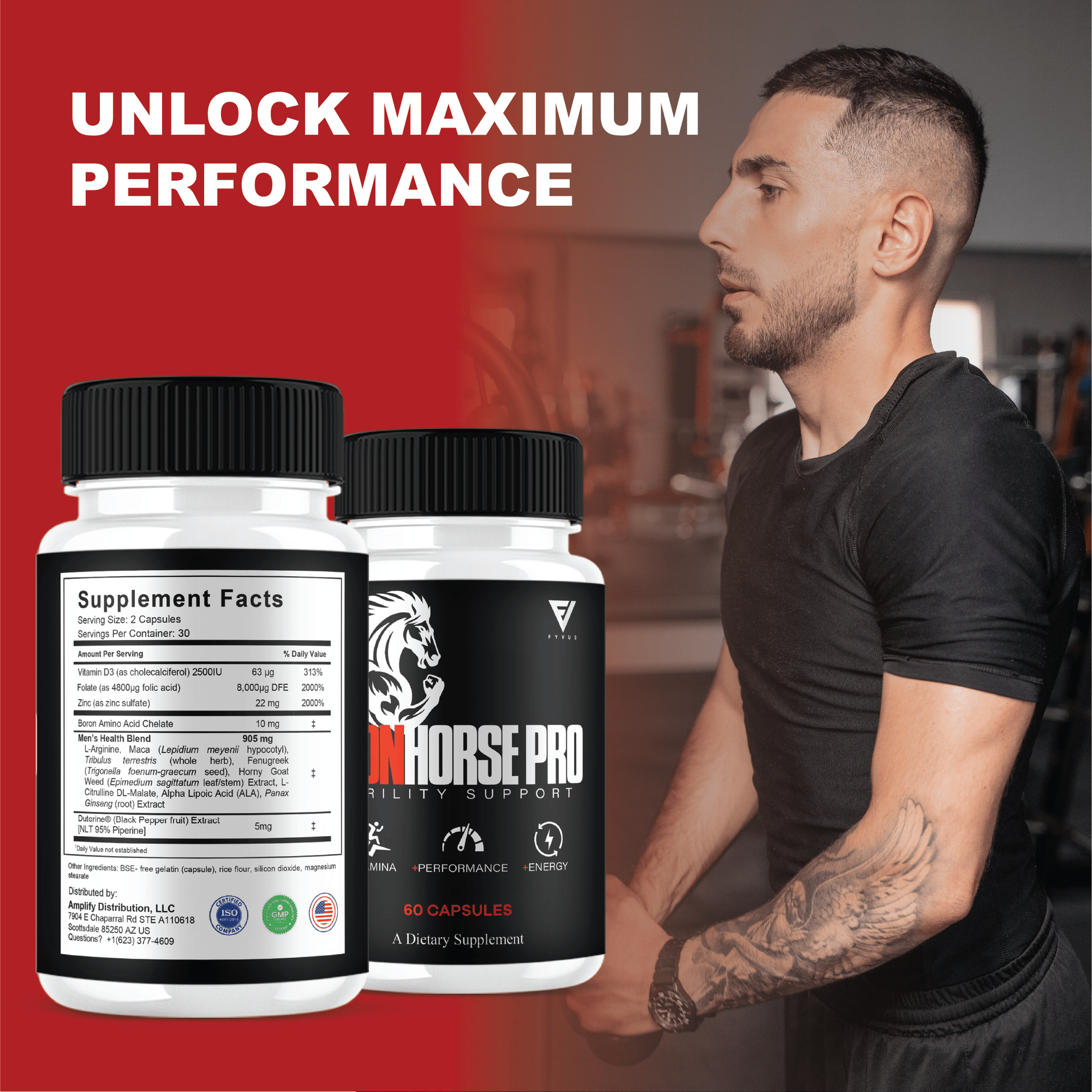 Iron Horse Capsules - Vitamin Place - Men's Health