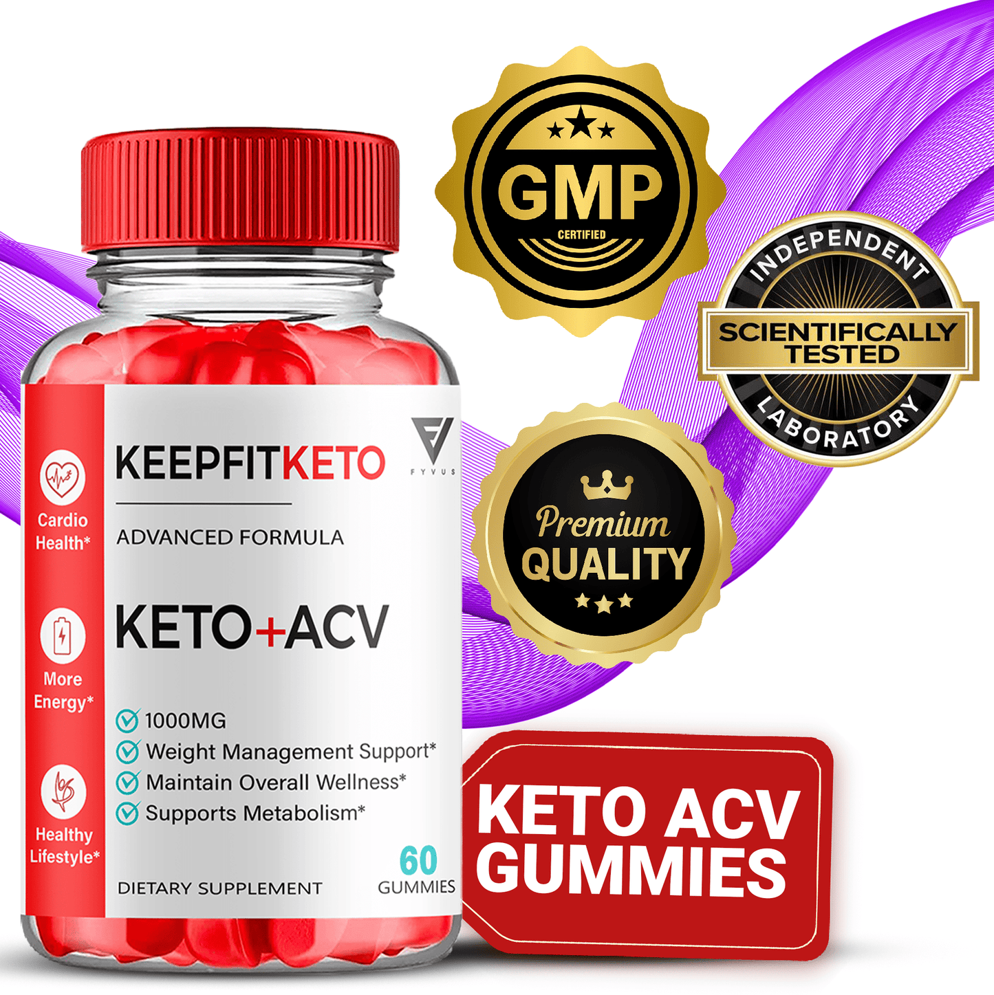 Keep Fit Keto ACV Gummies - Vitamin Place - Apple Cider Vinegar Gummies