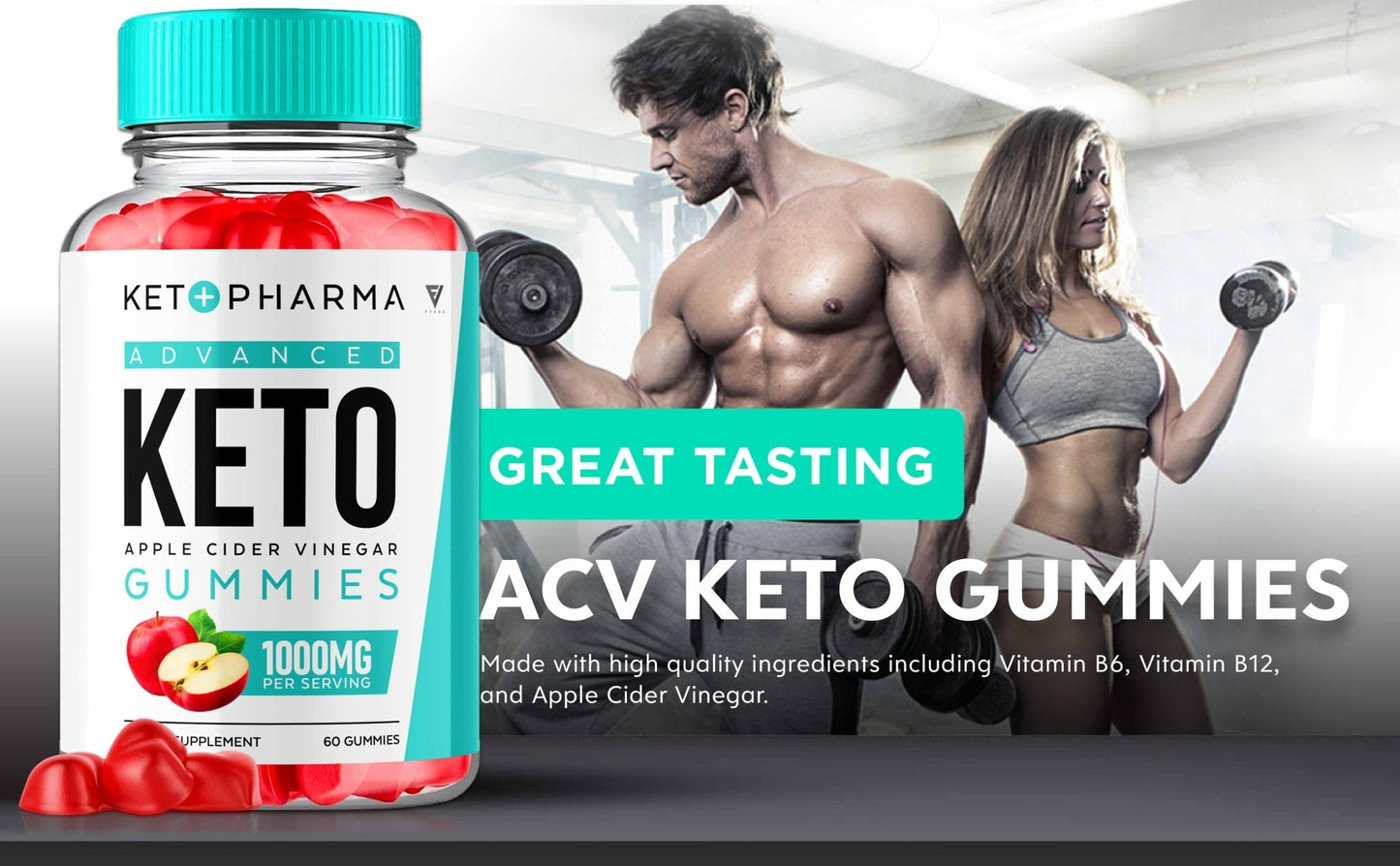 KetoPharma - Keto ACV Gummies - Vitamin Place - Apple Cider Vinegar Gummies