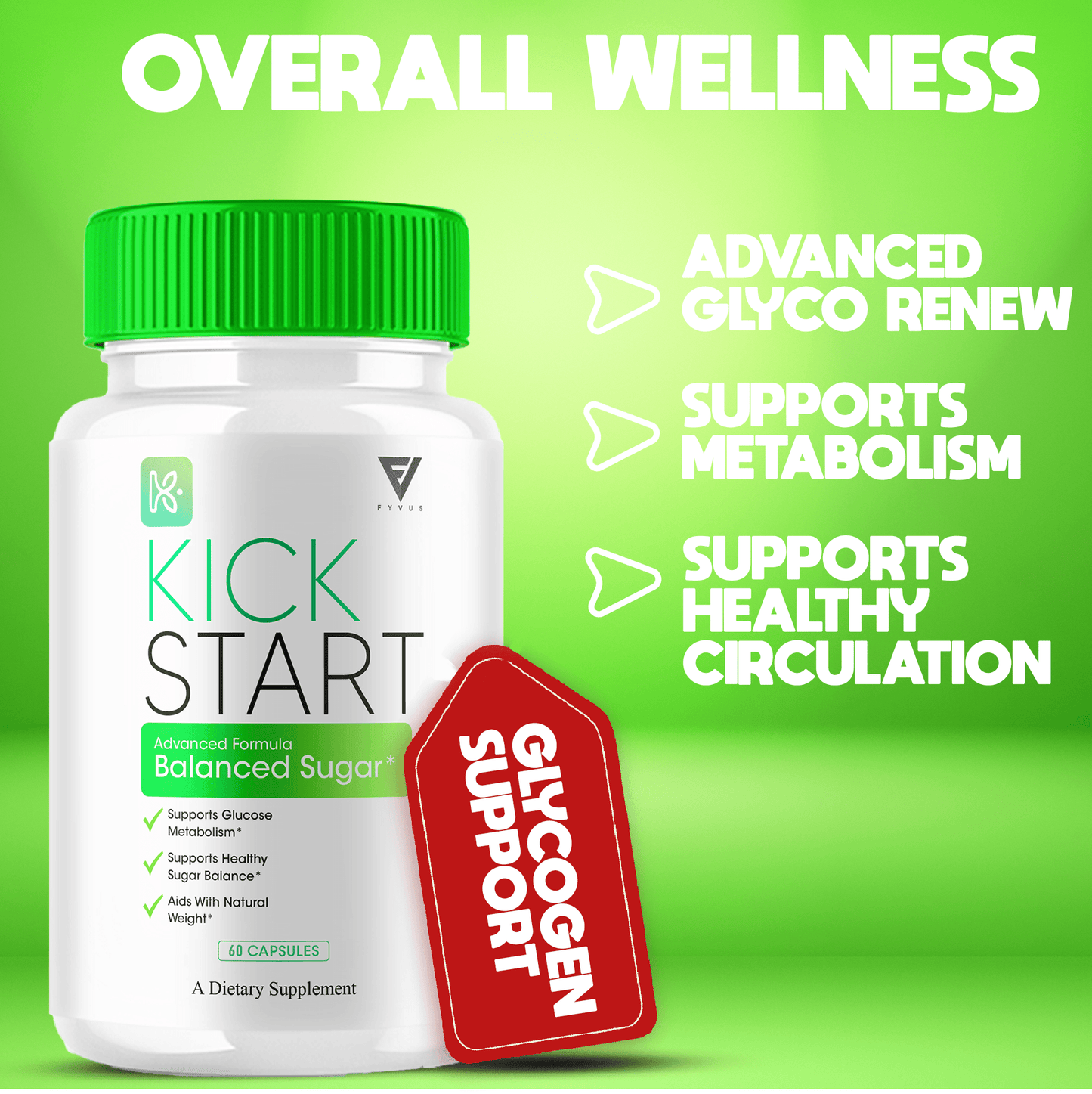 Kick Start Glycogen Capsules – Daily Wellness & Vitality Support | Vitamin-Place