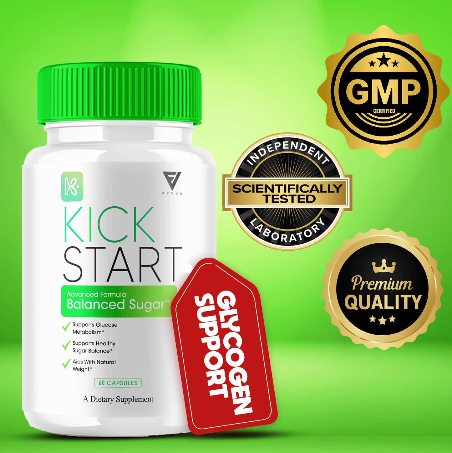 Kick Start Glycogen Capsules – Daily Wellness & Vitality Support | Vitamin-Place