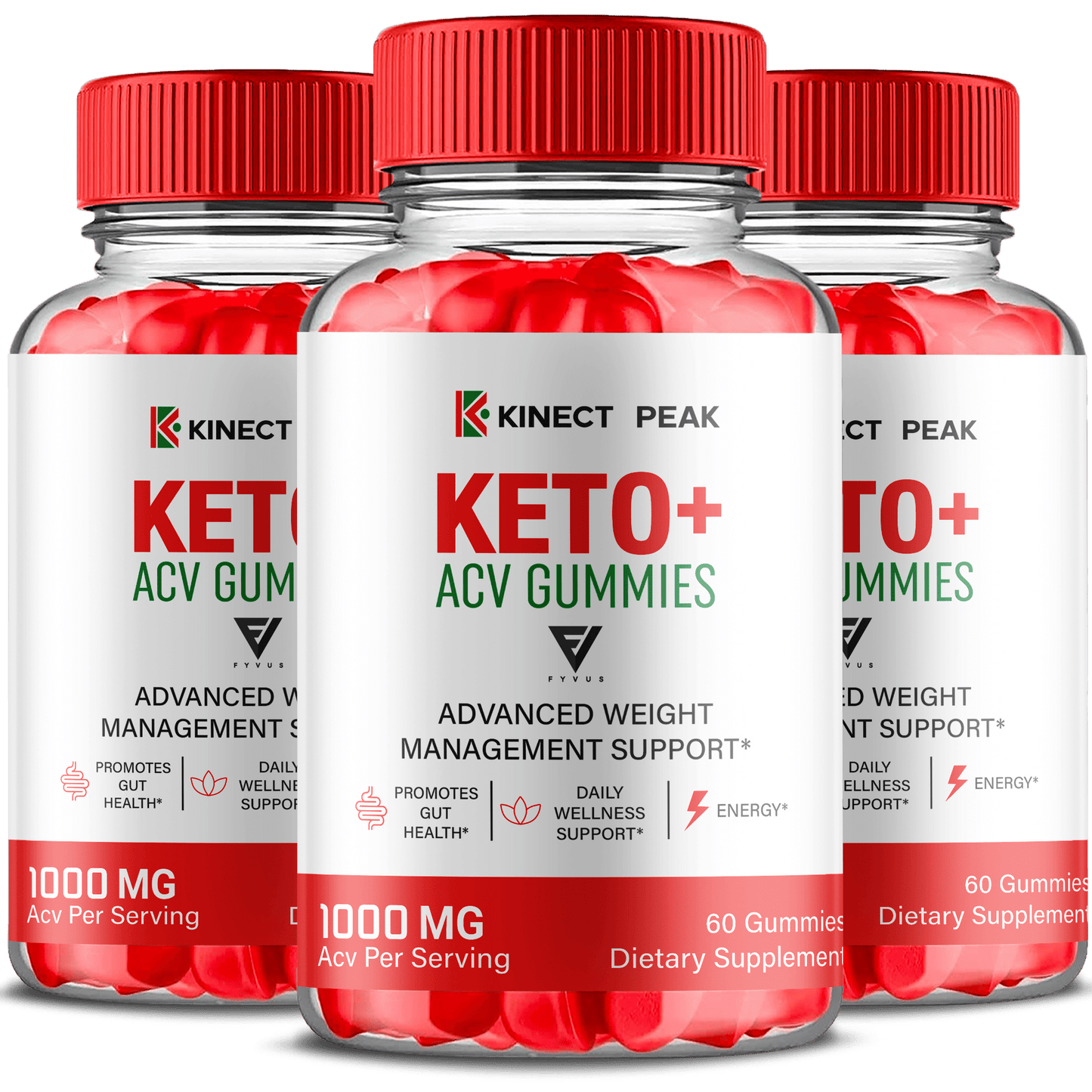 Kinect Peak ACV Gummies - Vitamin Place - Apple Cider Vinegar Gummies
