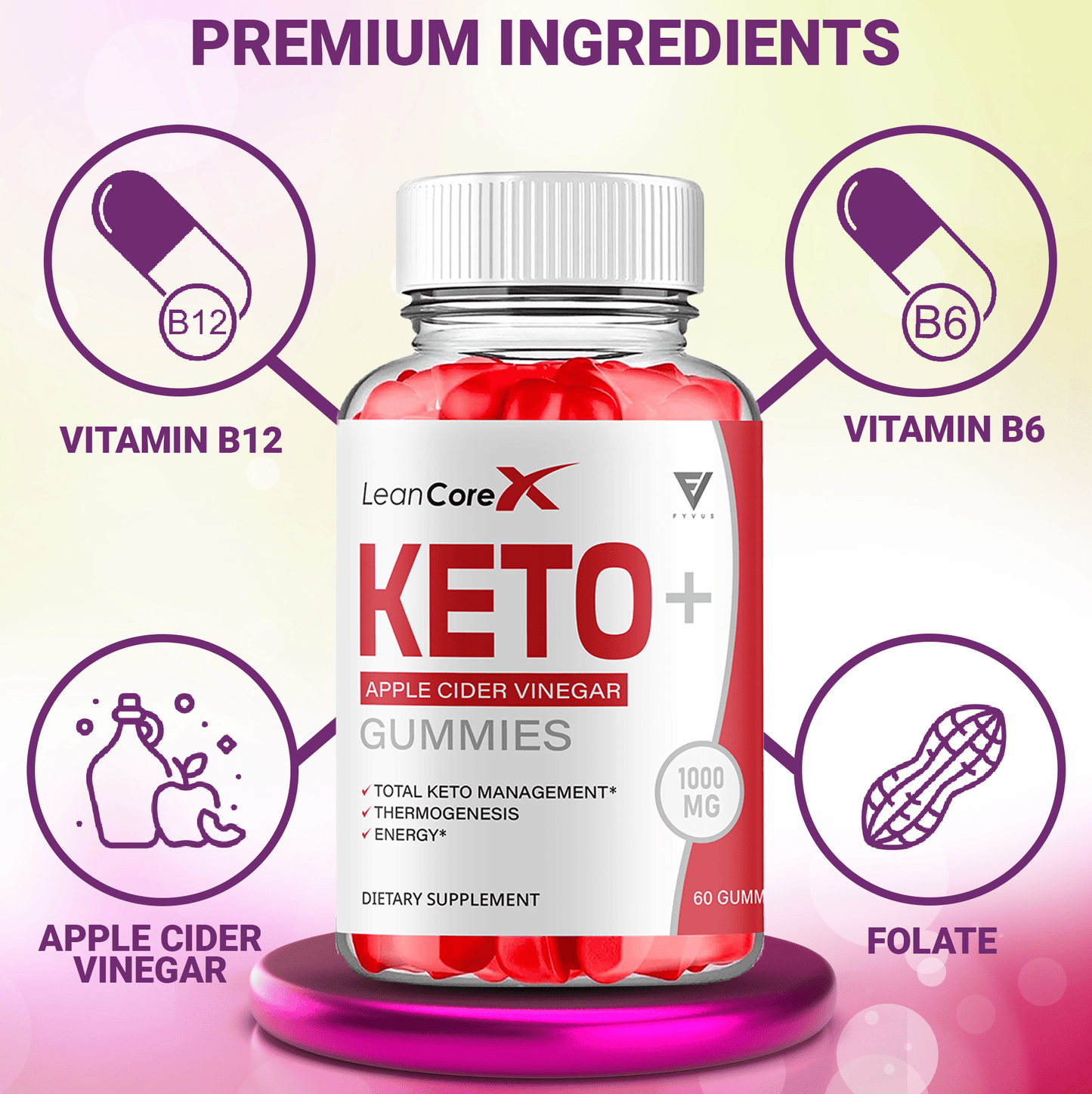 Lean Core X Keto ACV Gummies - Vitamin Place