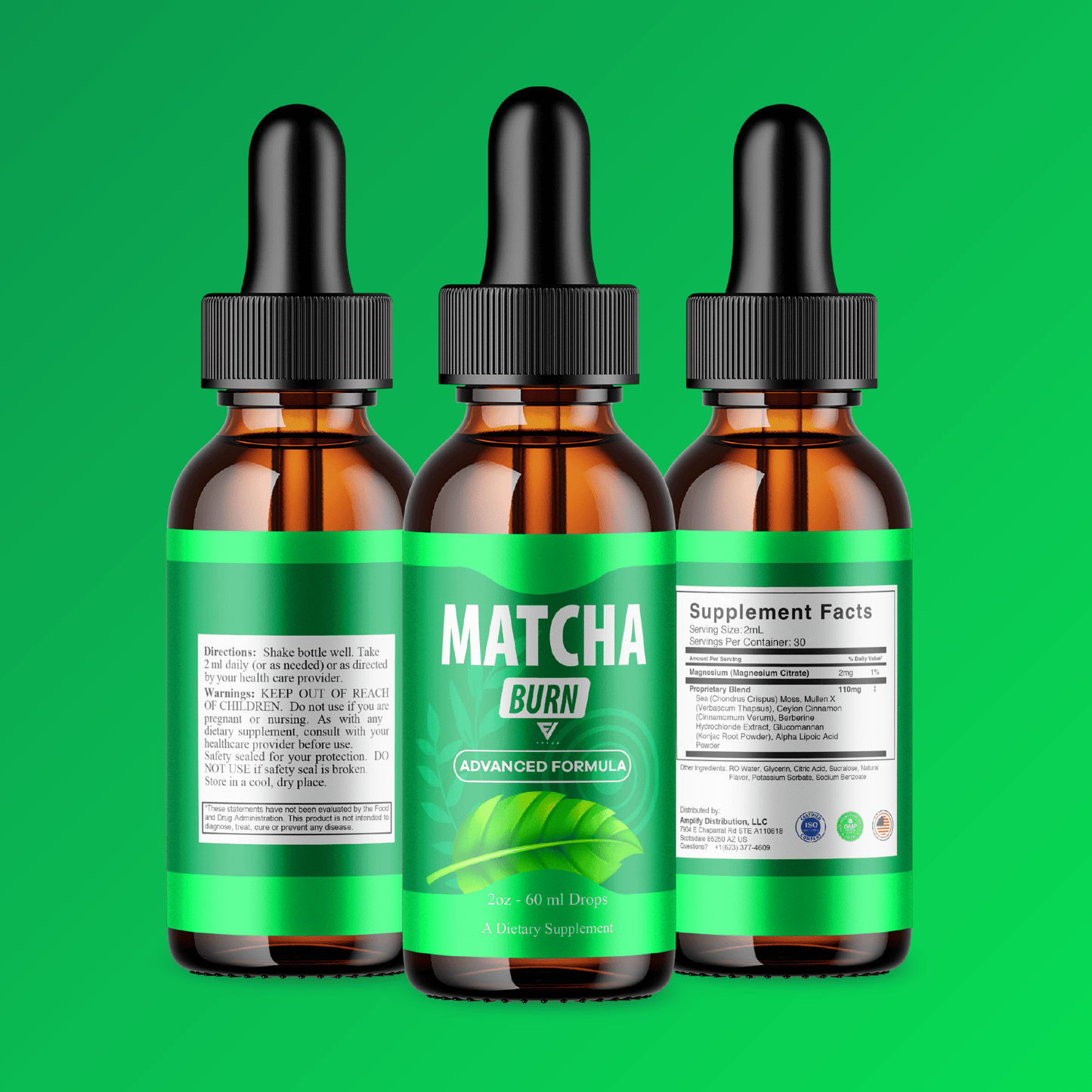 Matcha Burn Drops - Vitamin Place - Energy & Circulation