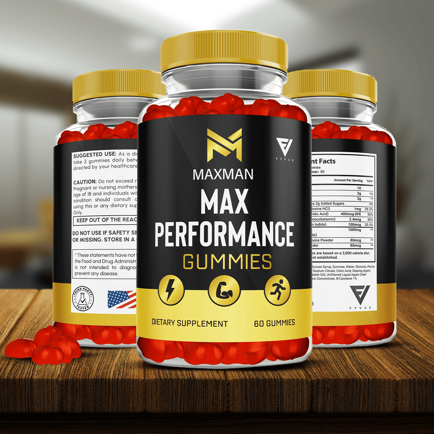 MaxMan Gummies - Vitamin Place - Sports Nutrition