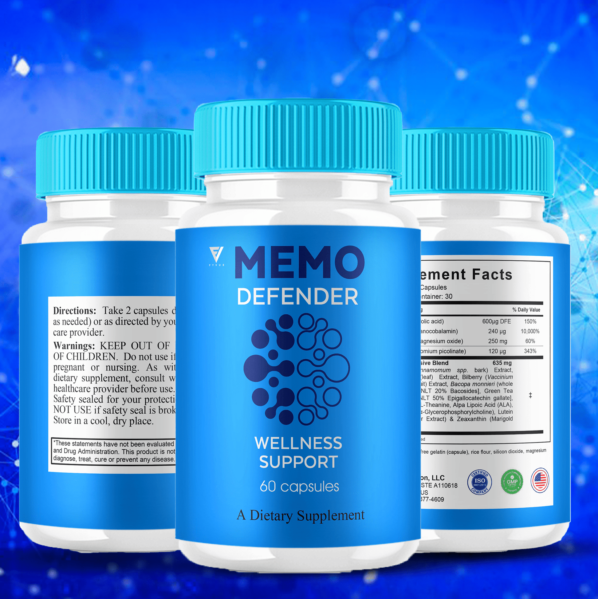 Memo Defender Capsules - Vitamin Place - Nootropic