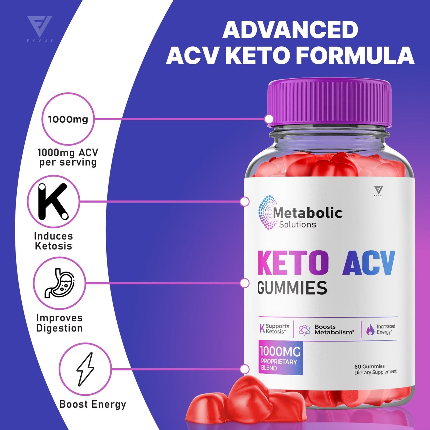 Metabolic Solutions Keto ACV Gummies - Vitamin Place