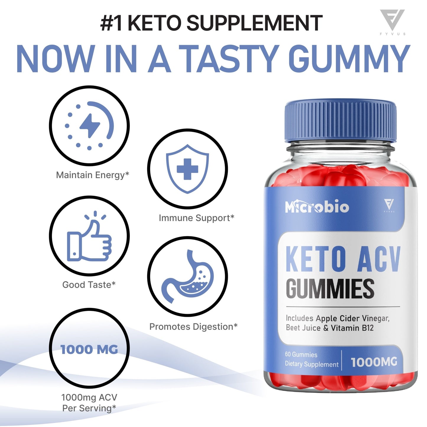 Microbio ACV Gummies - Vitamin Place