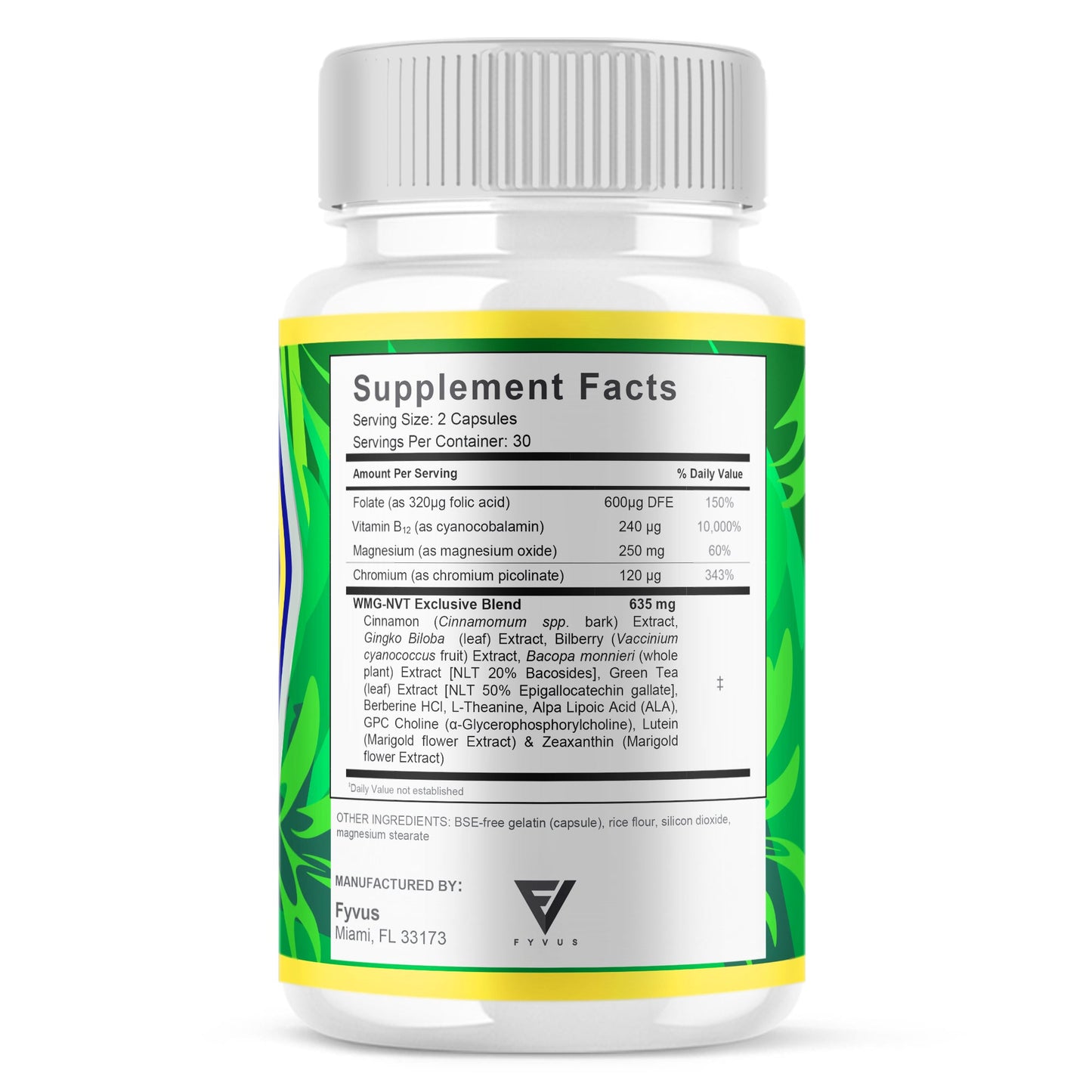 Nerve Forte Nootropic Capsules - Vitamin Place