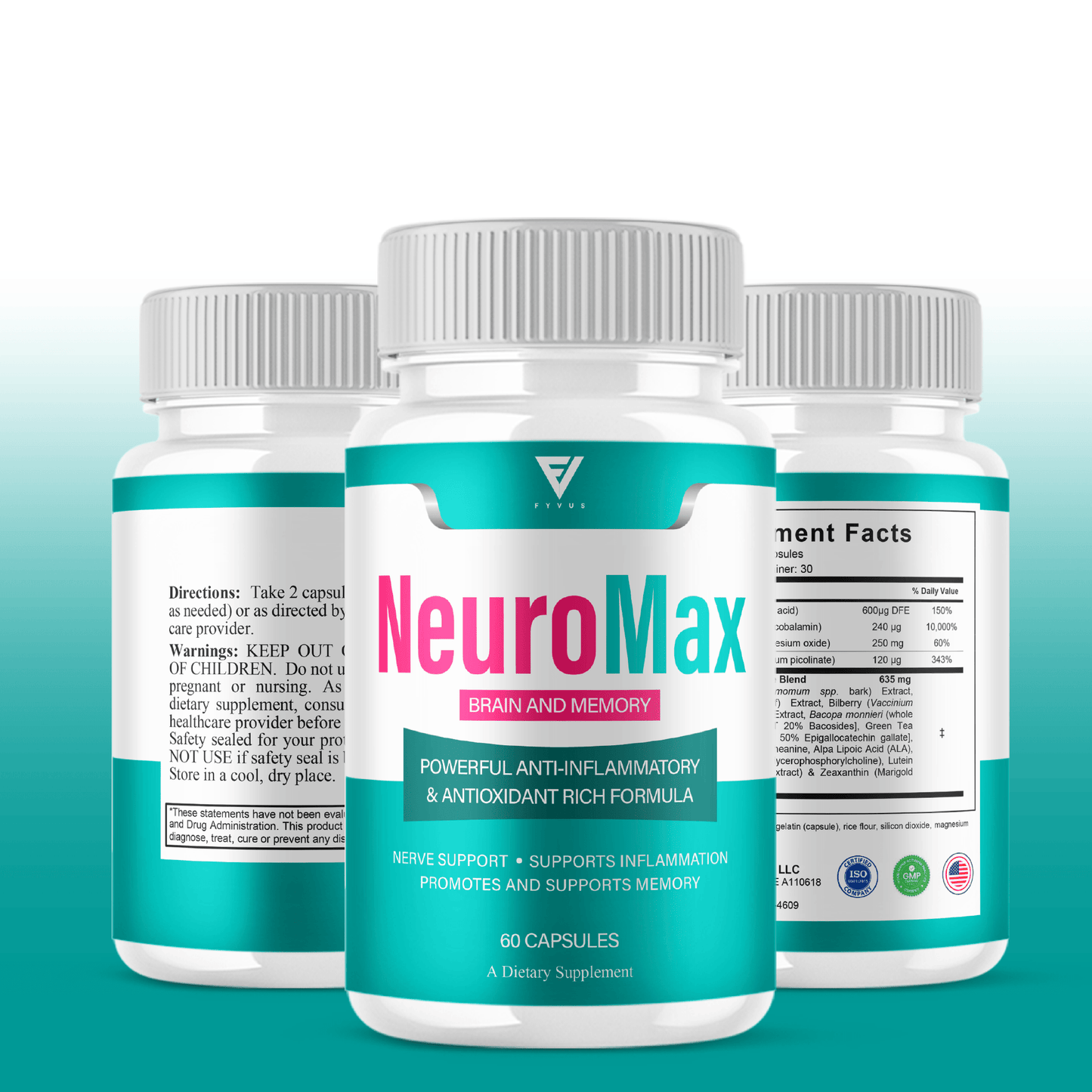NeuroMax Brain and Memory Capsules - Vitamin Place