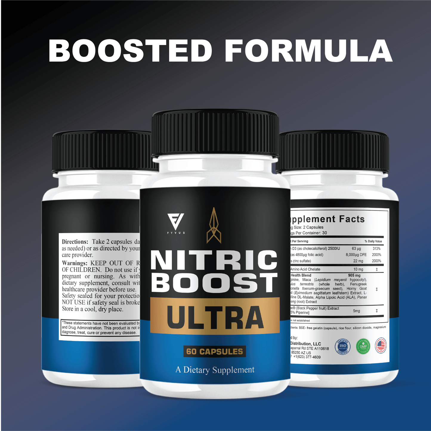 Nitric Boost Ultra Capsules - Vitamin Place - Sports Nutrition