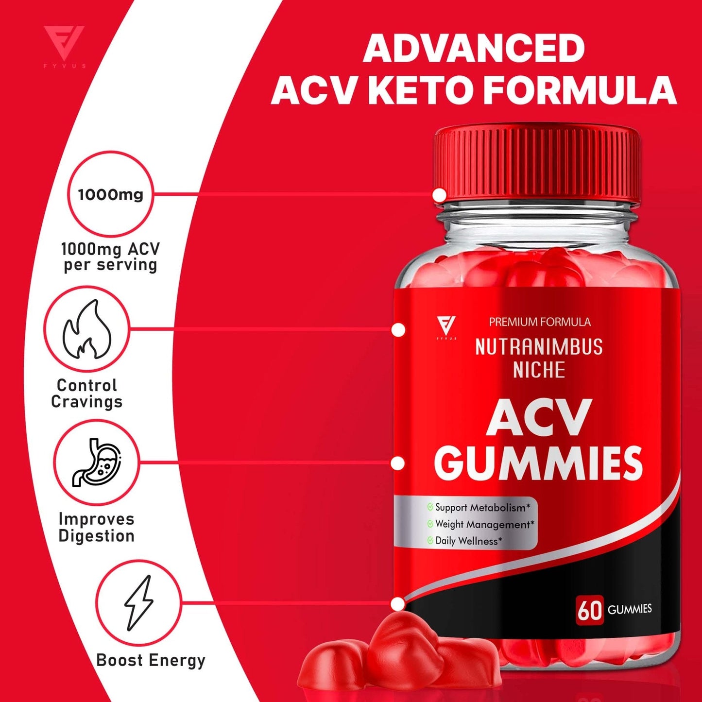 NutraNimbus Niche - Keto ACV Gummies - Vitamin Place