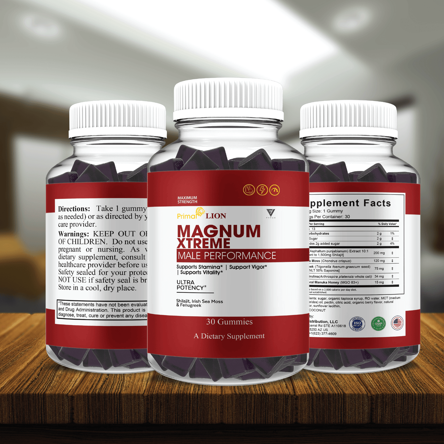 Primal Lion Magnum Extreme Gummies - Vitamin Place
