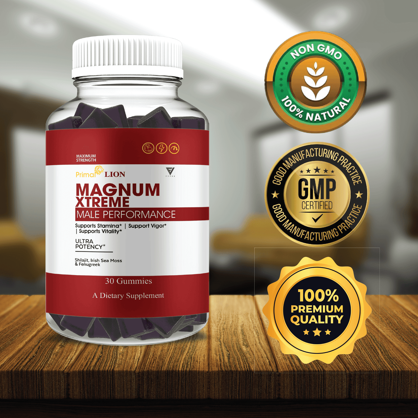 Primal Lion Magnum Extreme Gummies - Vitamin Place