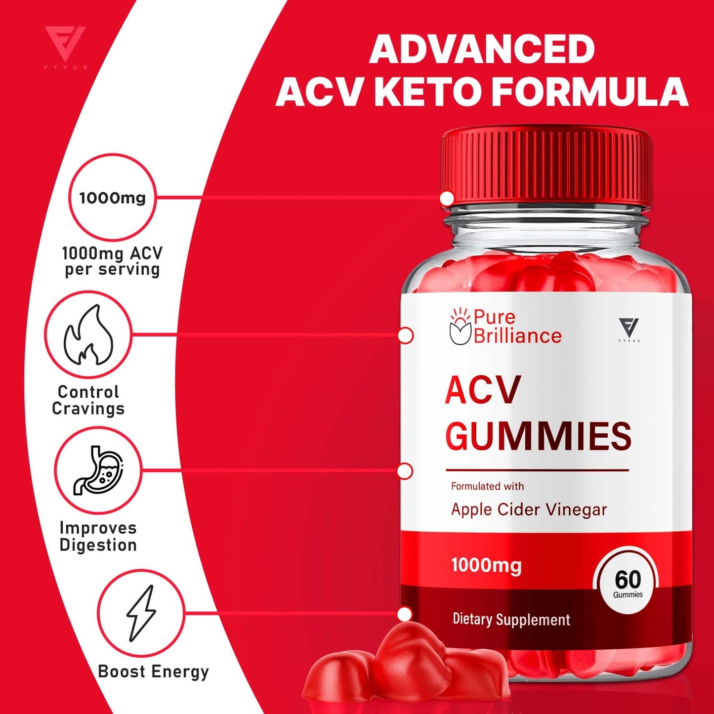 Pure Brilliance - Keto ACV Gummies - Vitamin Place