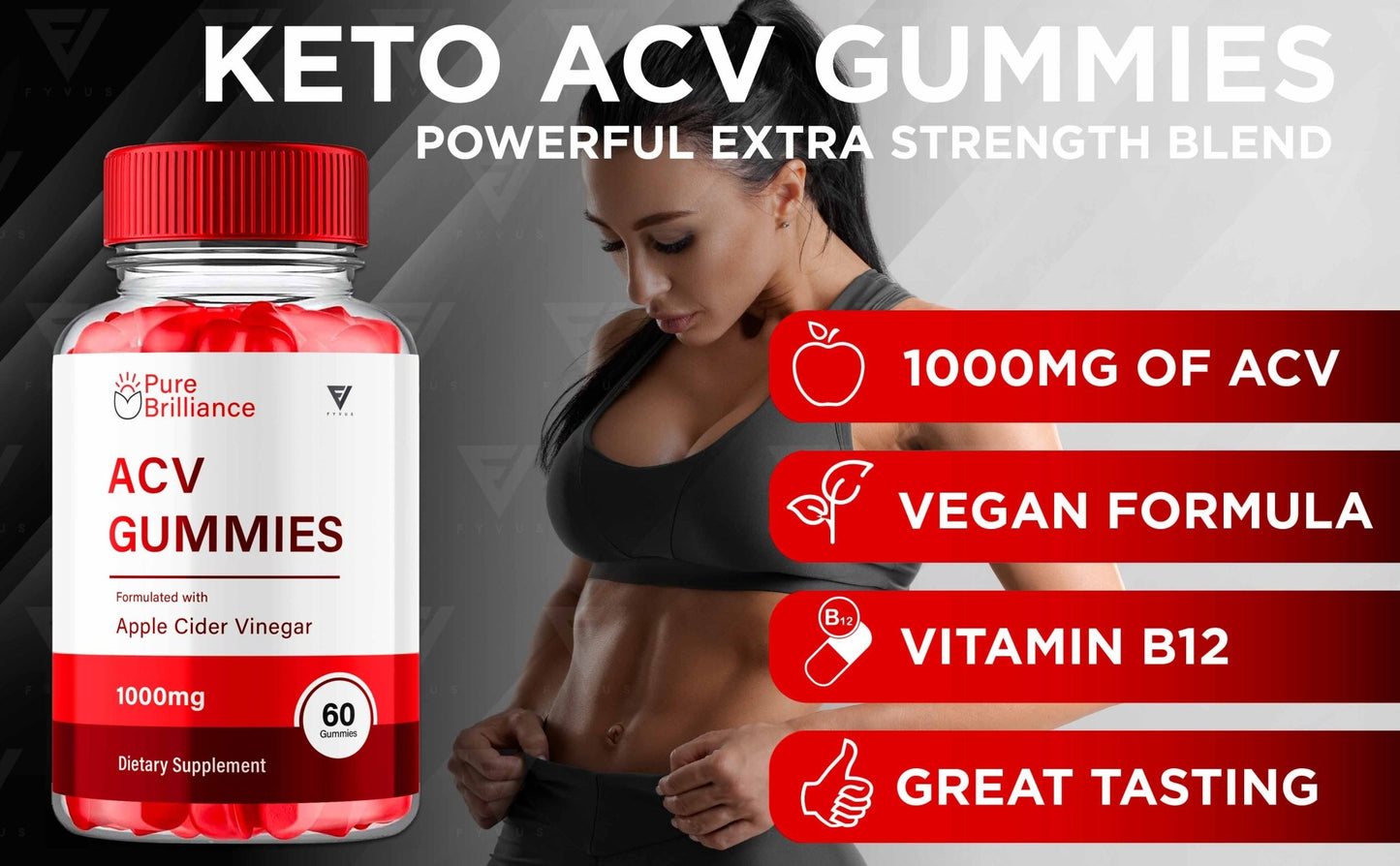 Pure Brilliance - Keto ACV Gummies - Vitamin Place