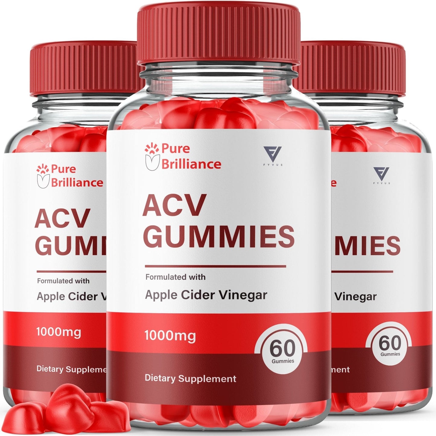 Pure Brilliance Keto ACV Gummies - Vitamin Place - Apple Cider Vinegar Gummies