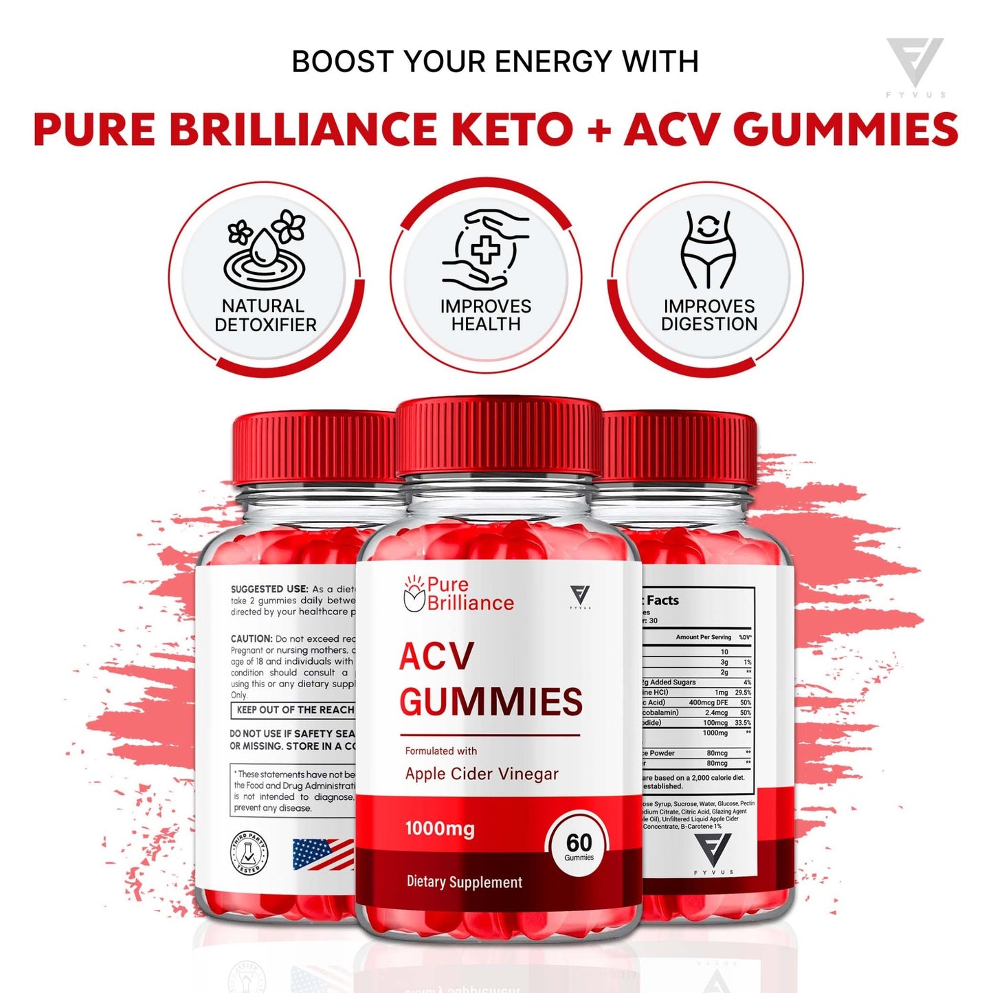 Pure Brilliance - Keto ACV Gummies - Vitamin Place