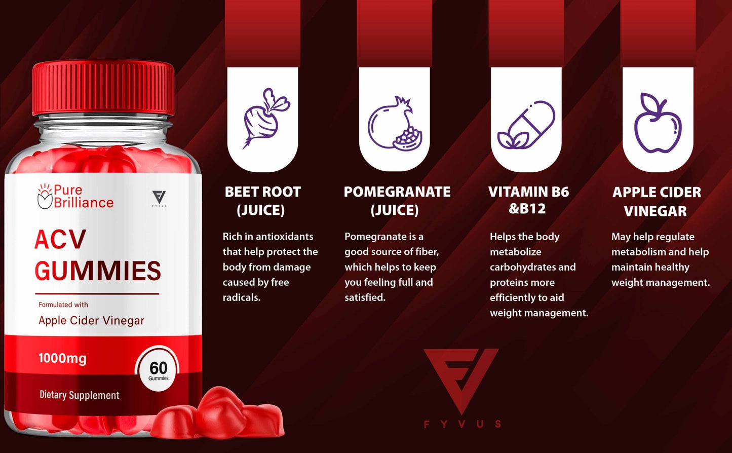 Pure Brilliance - Keto ACV Gummies - Vitamin Place