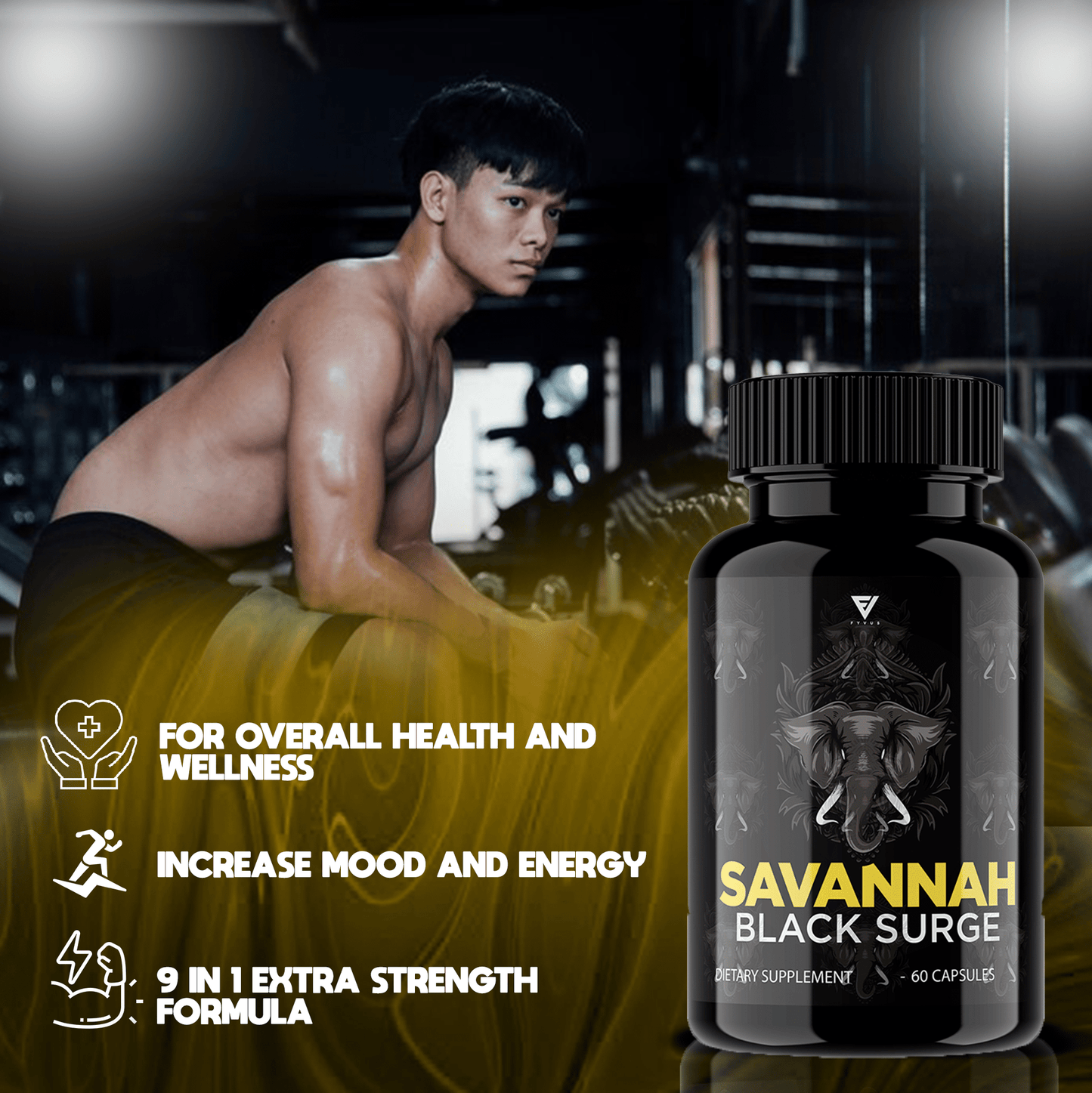 Savannah Black Surge Capsules - Vitamin Place - Sports Nutrition