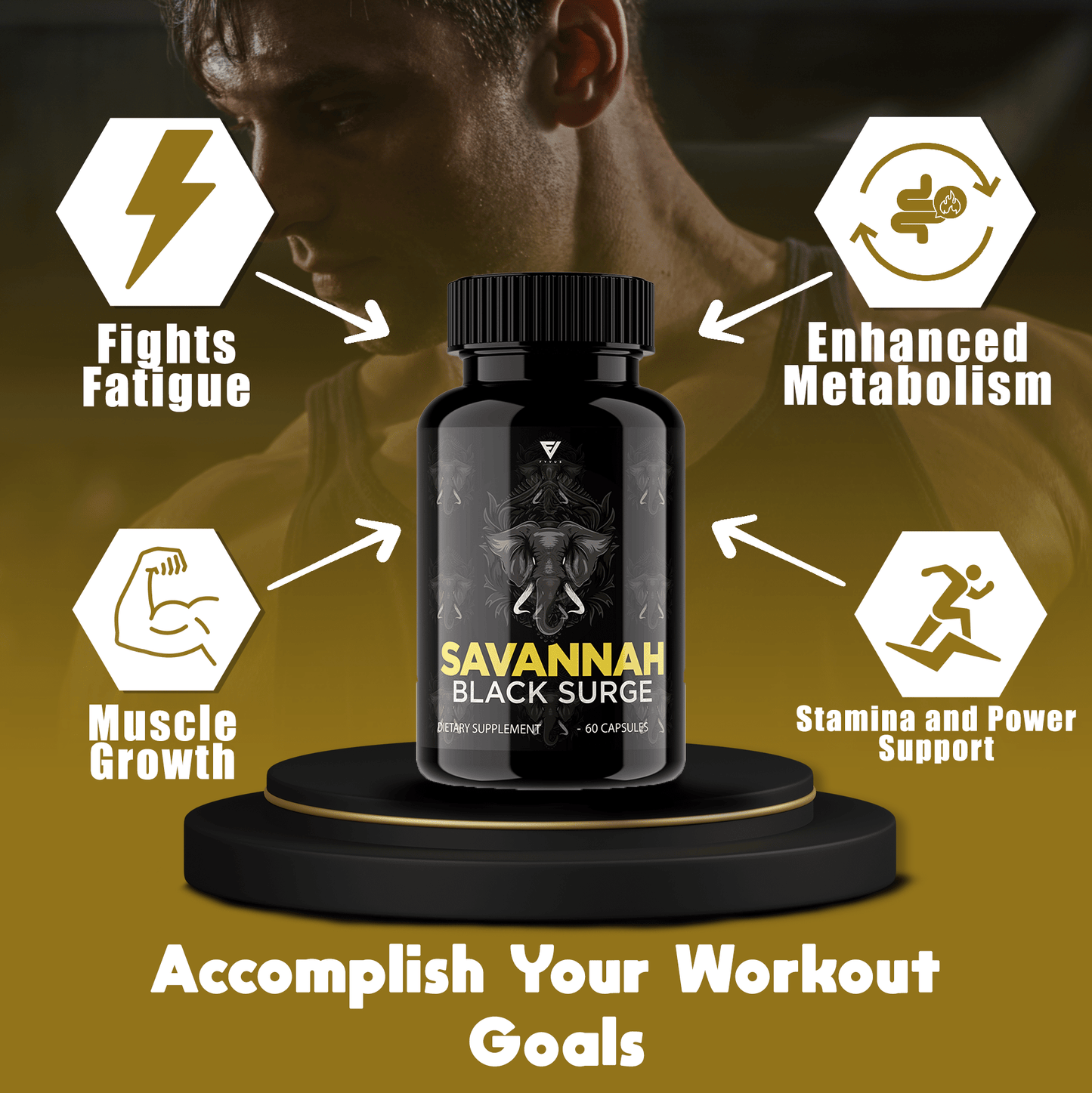 Savannah Black Surge Capsules - Vitamin Place - Sports Nutrition