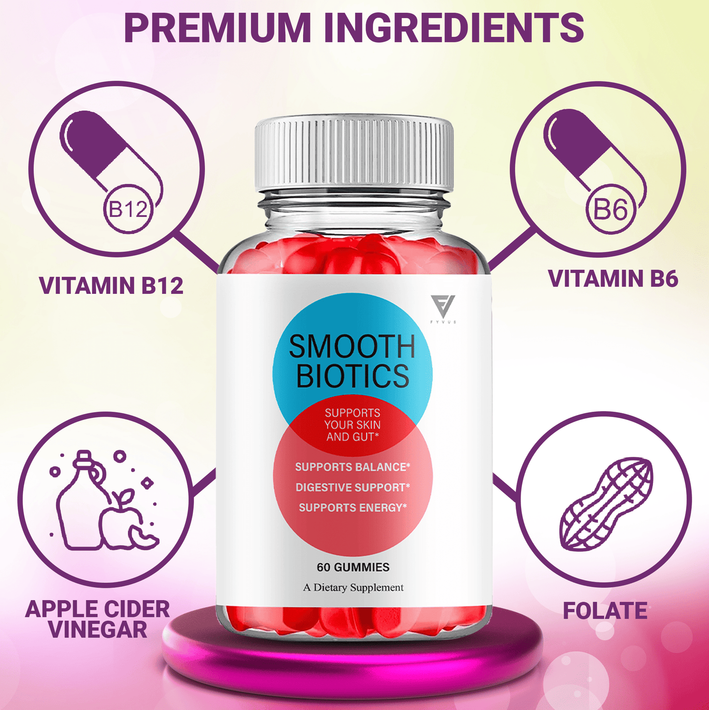 Smooth Biotics Gummies - Vitamin Place - Apple Cider Vinegar Gummies
