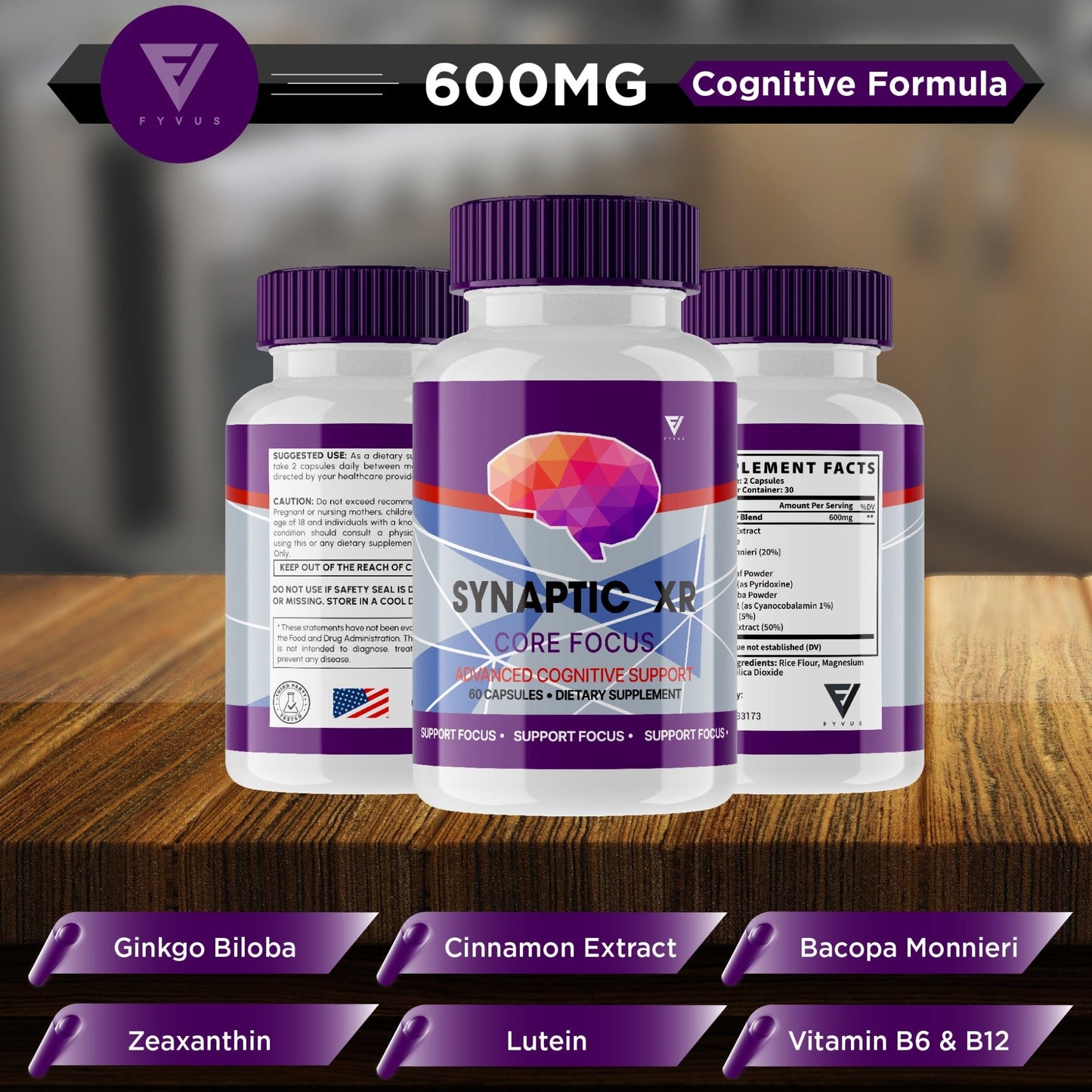 Synaptic XR Nootropic Capsules - Vitamin Place - Nootropic
