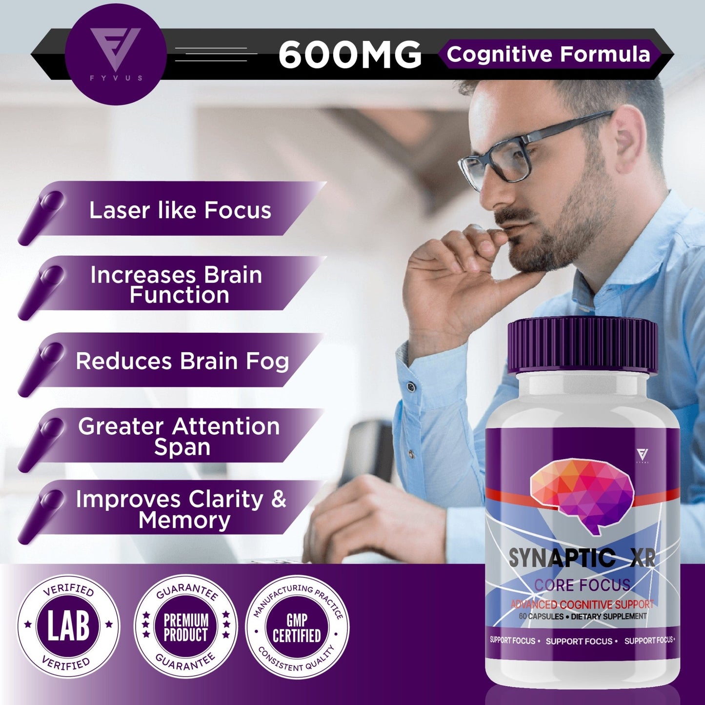 Synaptic XR Nootropic Capsules - Vitamin Place - Nootropic